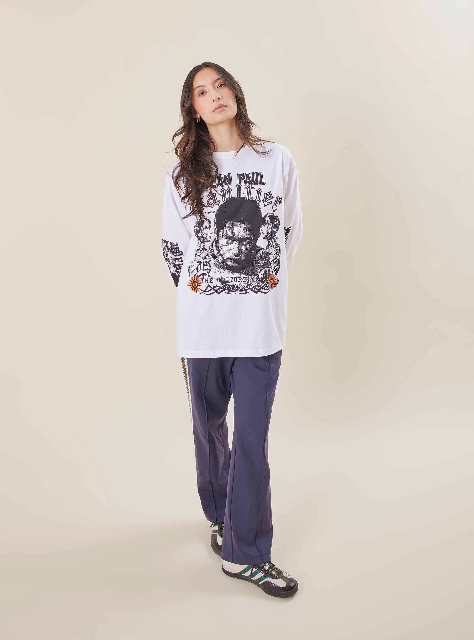 激レア 90s jean paul gaultier ハイネックtシャツ ロゴT - メルカリ