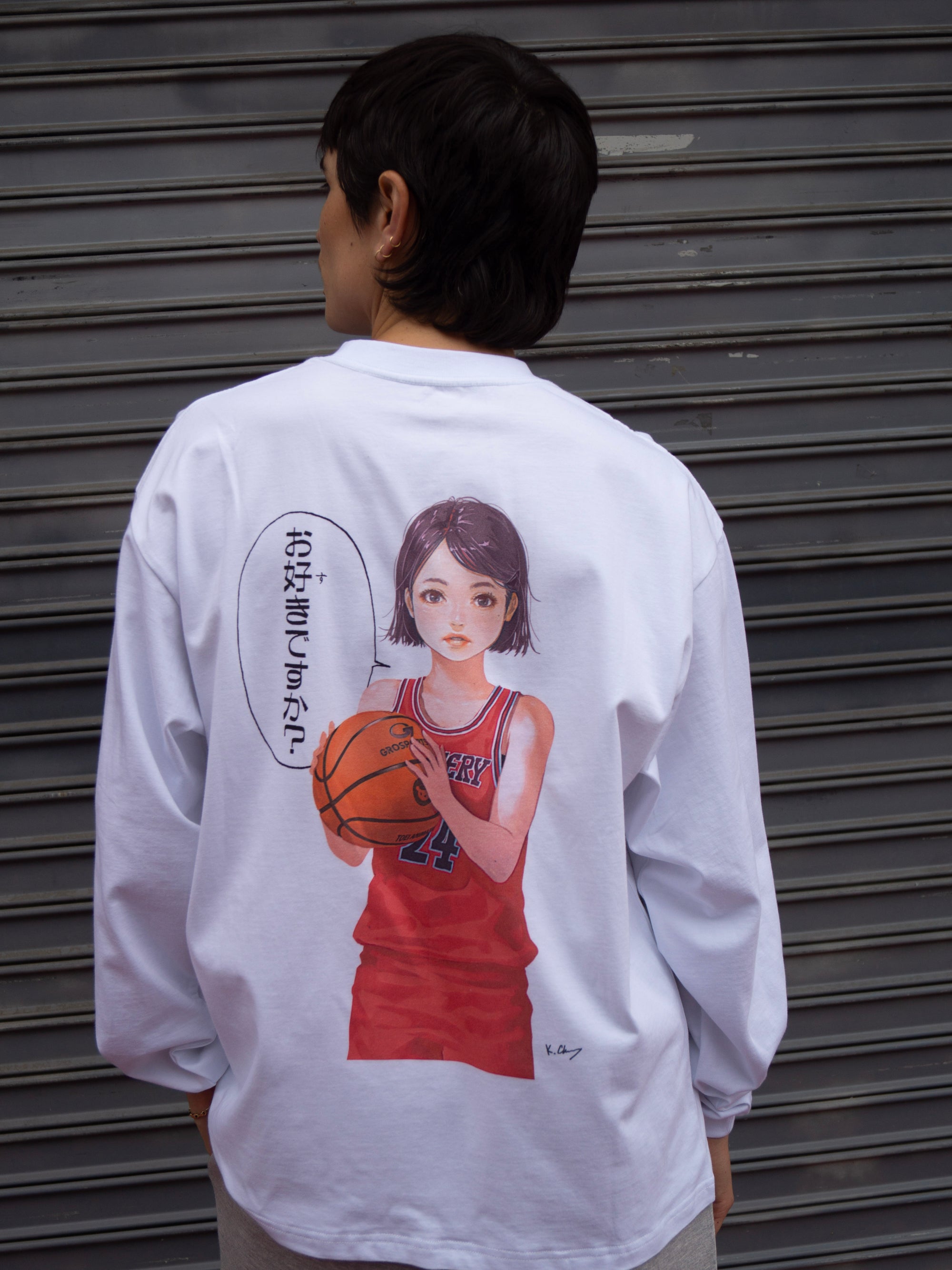 Grodesign - Do You Like Basketball Long Sleeve by K Chung