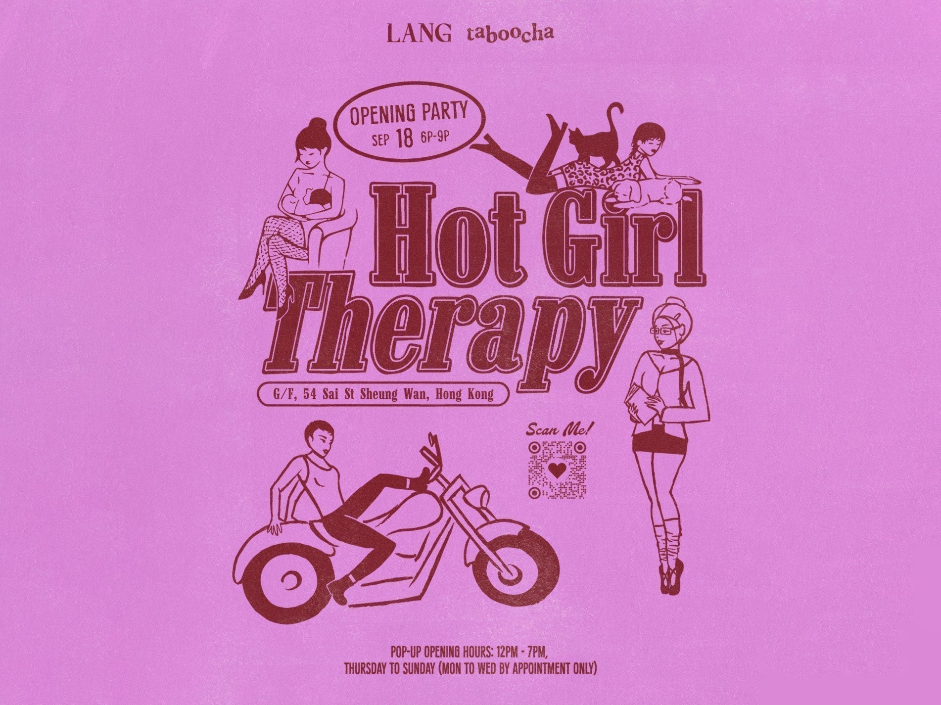 LANG x Taboocha "Hot Girl Therapy" Workshops in Hong Kong