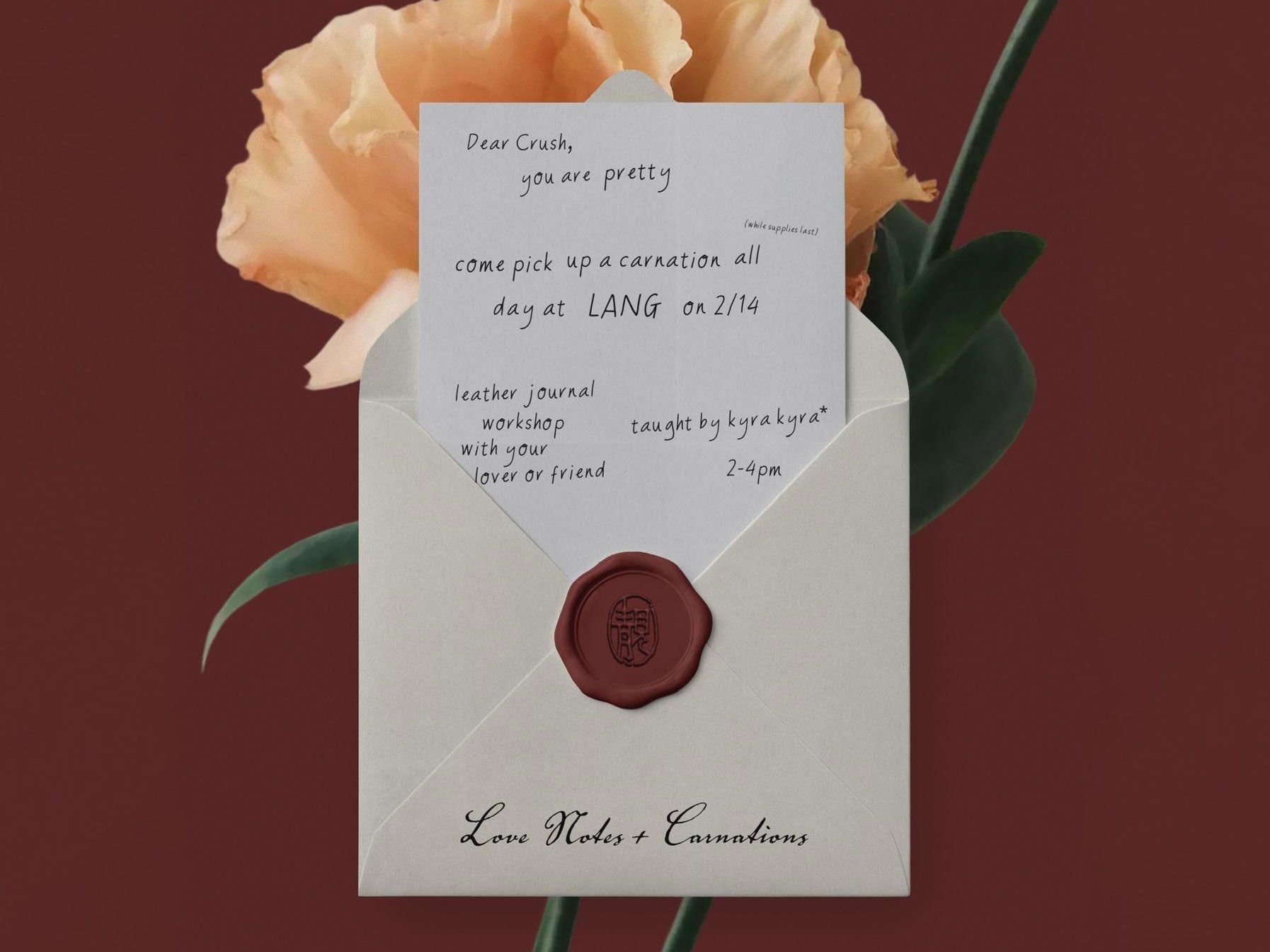 Carnations+Love Notes