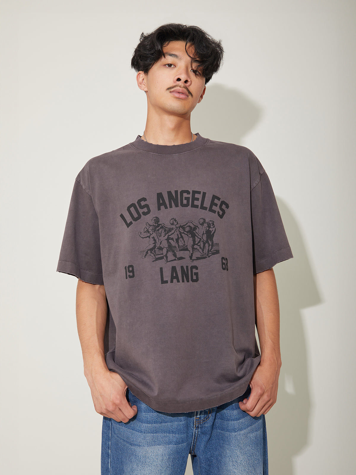 *EXCLUSIVE* LANG x CODA Distressed Aging "1968" T-Shirt
