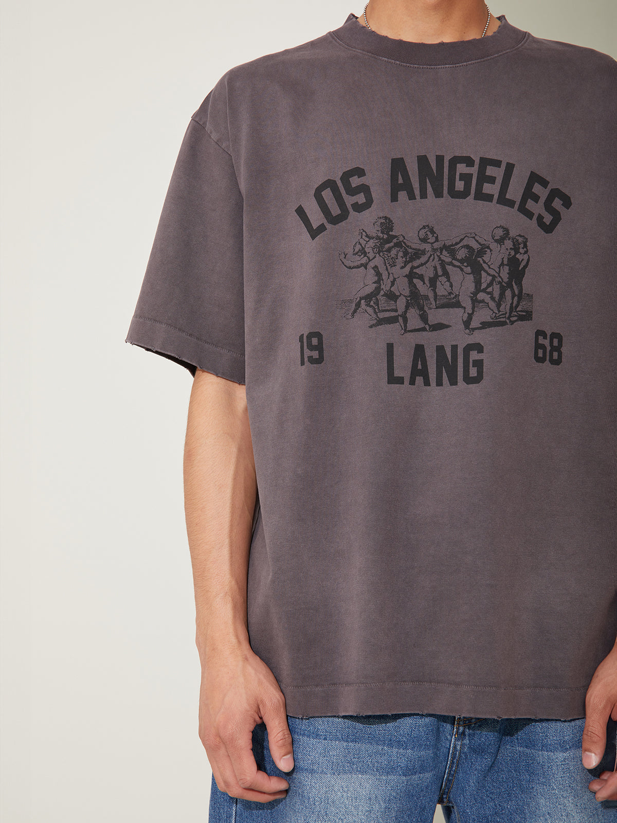 *EXCLUSIVE* LANG x CODA Distressed Aging "1968" T-Shirt