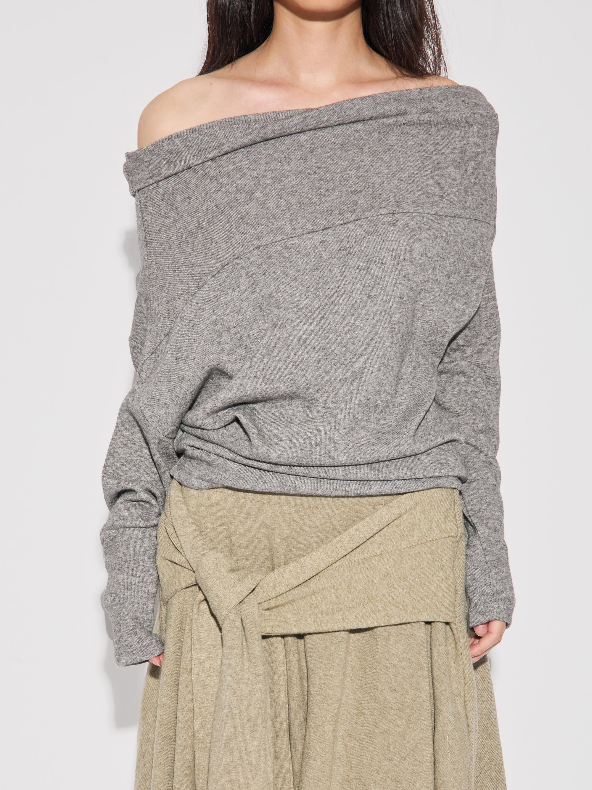 Asymmetrical Wool Blend Sweater