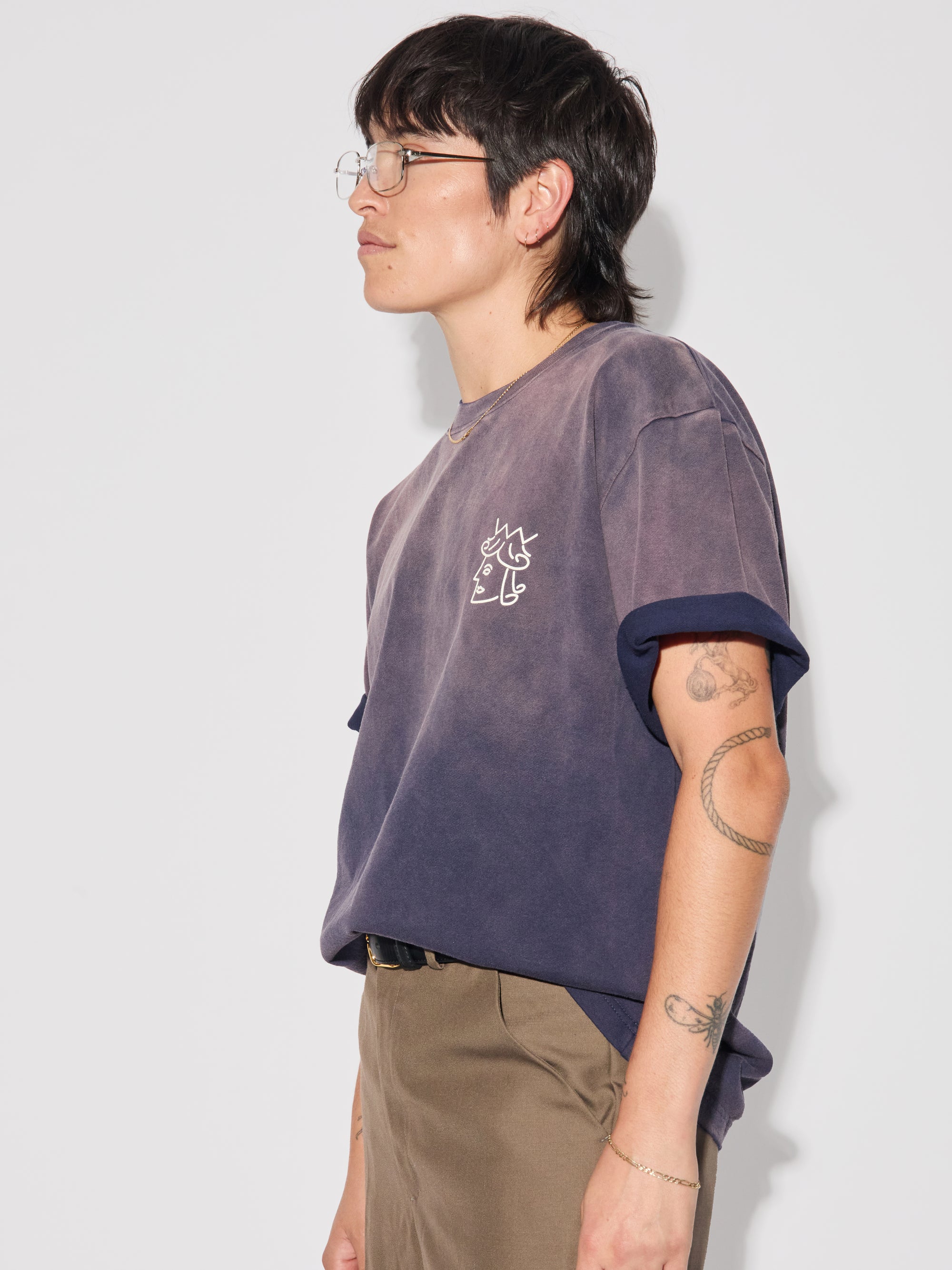 Sun Faded Queenhead Logo S/S Tee