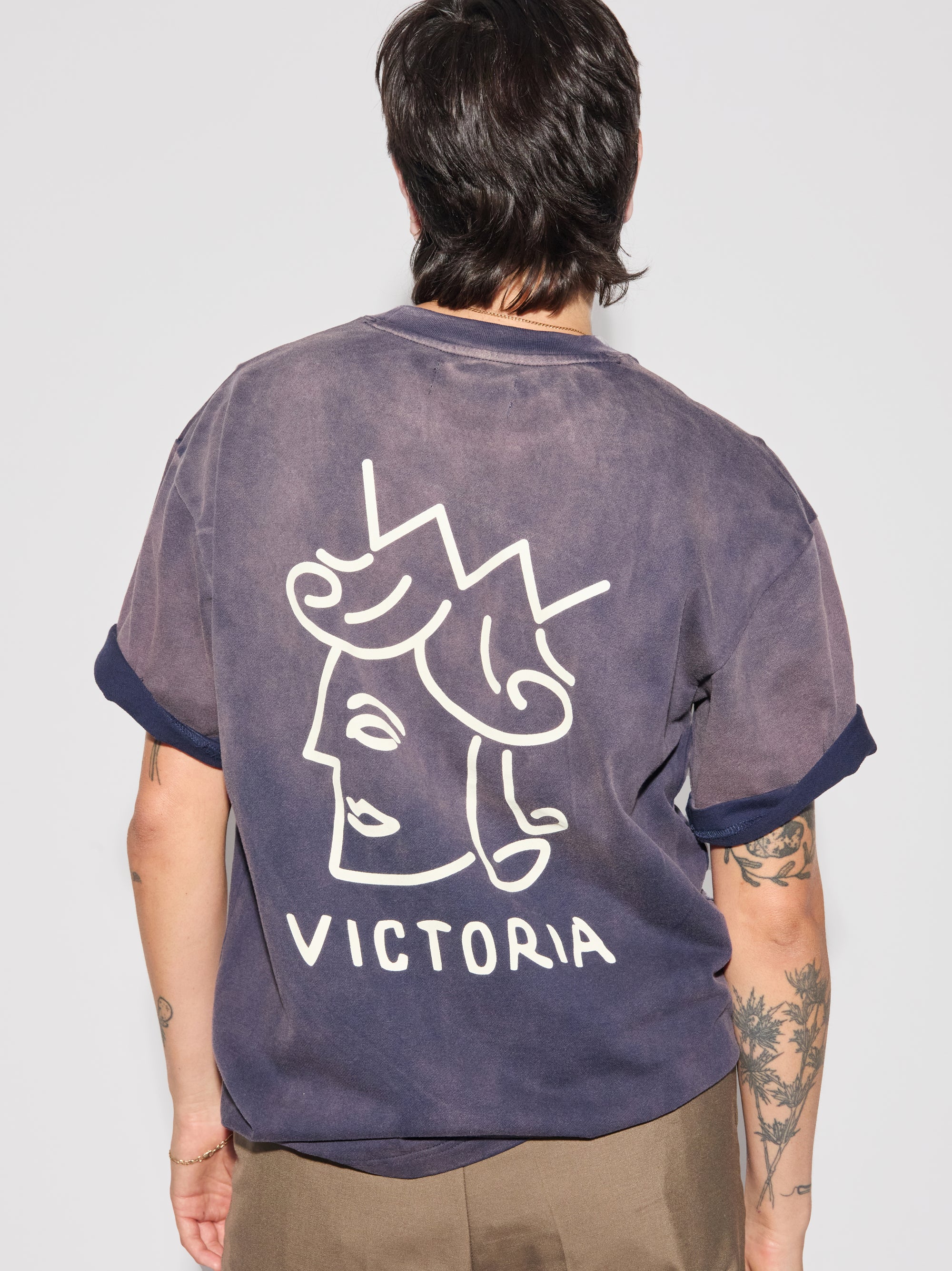 Sun Faded Queenhead Logo S/S Tee