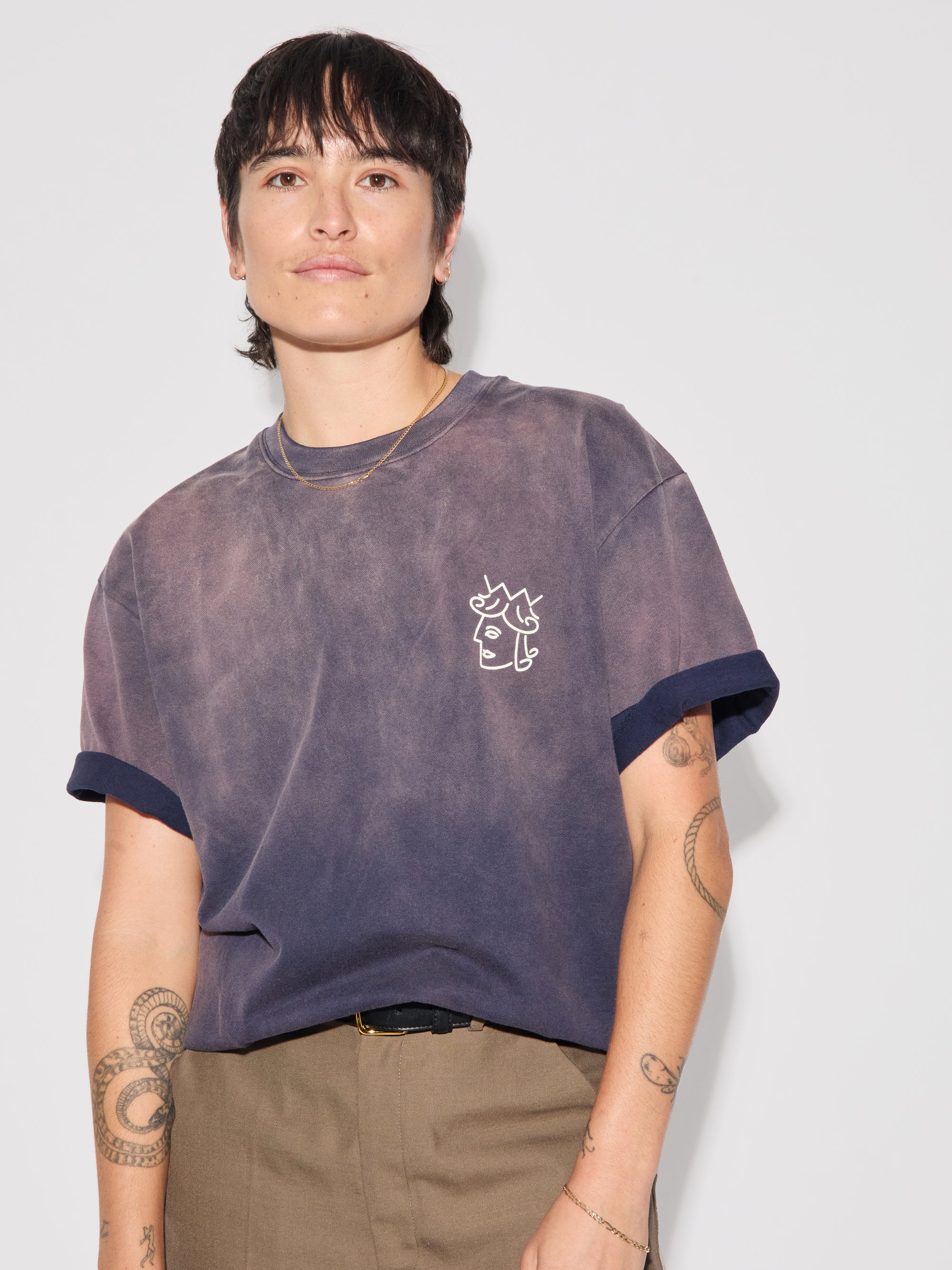 Sun Faded Queenhead Logo S/S Tee