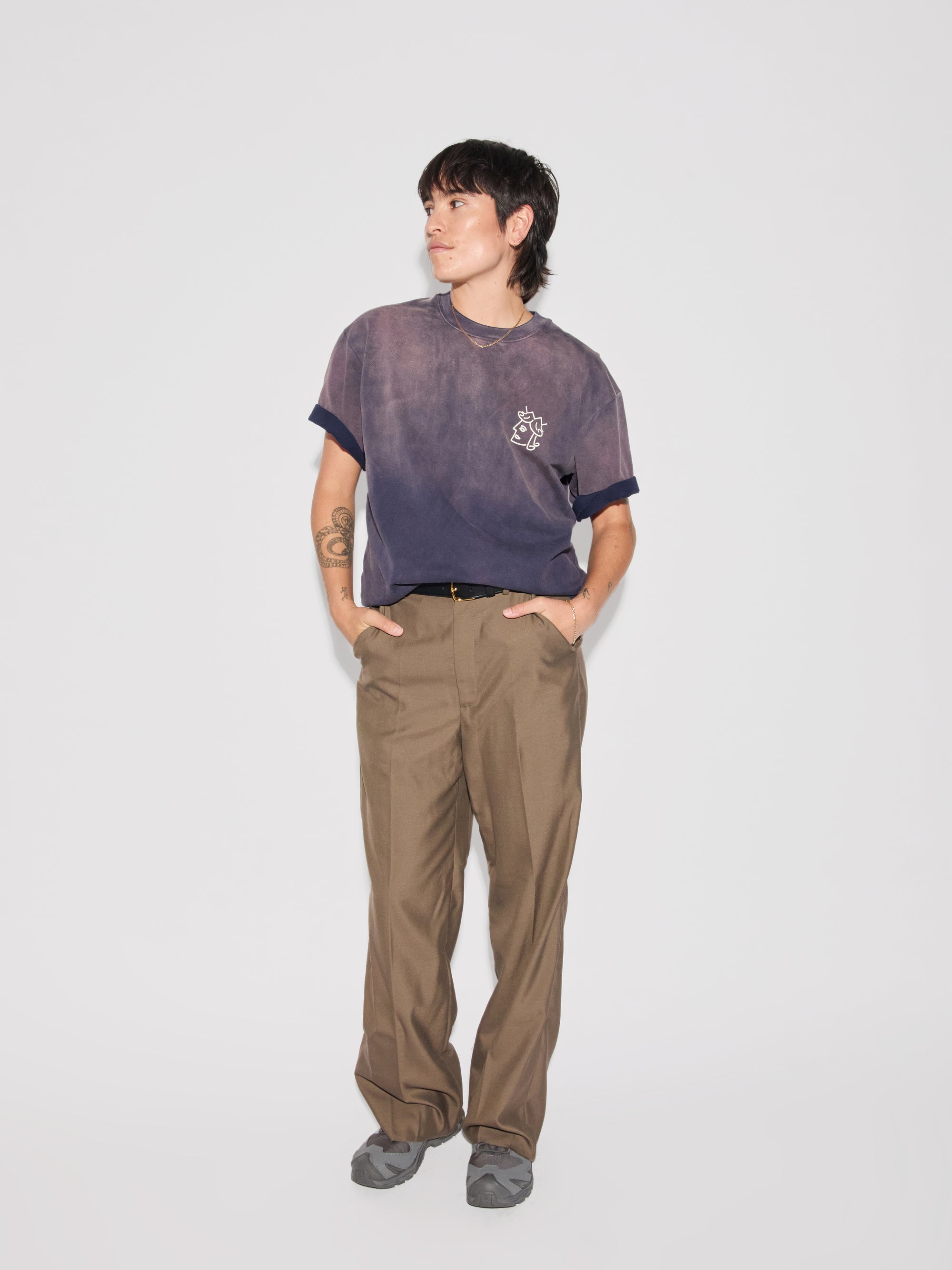Sun Faded Queenhead Logo S/S Tee