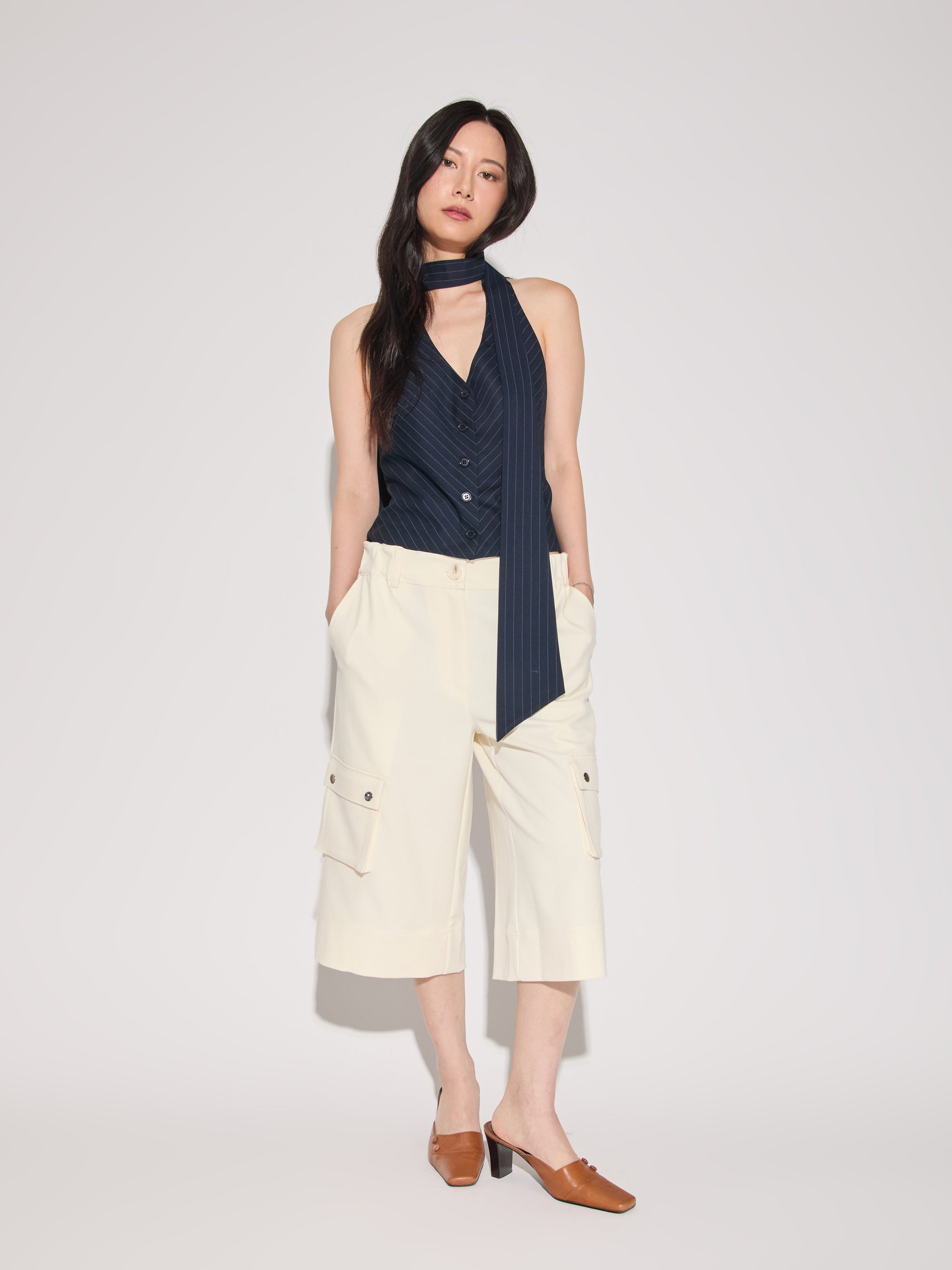 Chad Tie Neck Halter Top