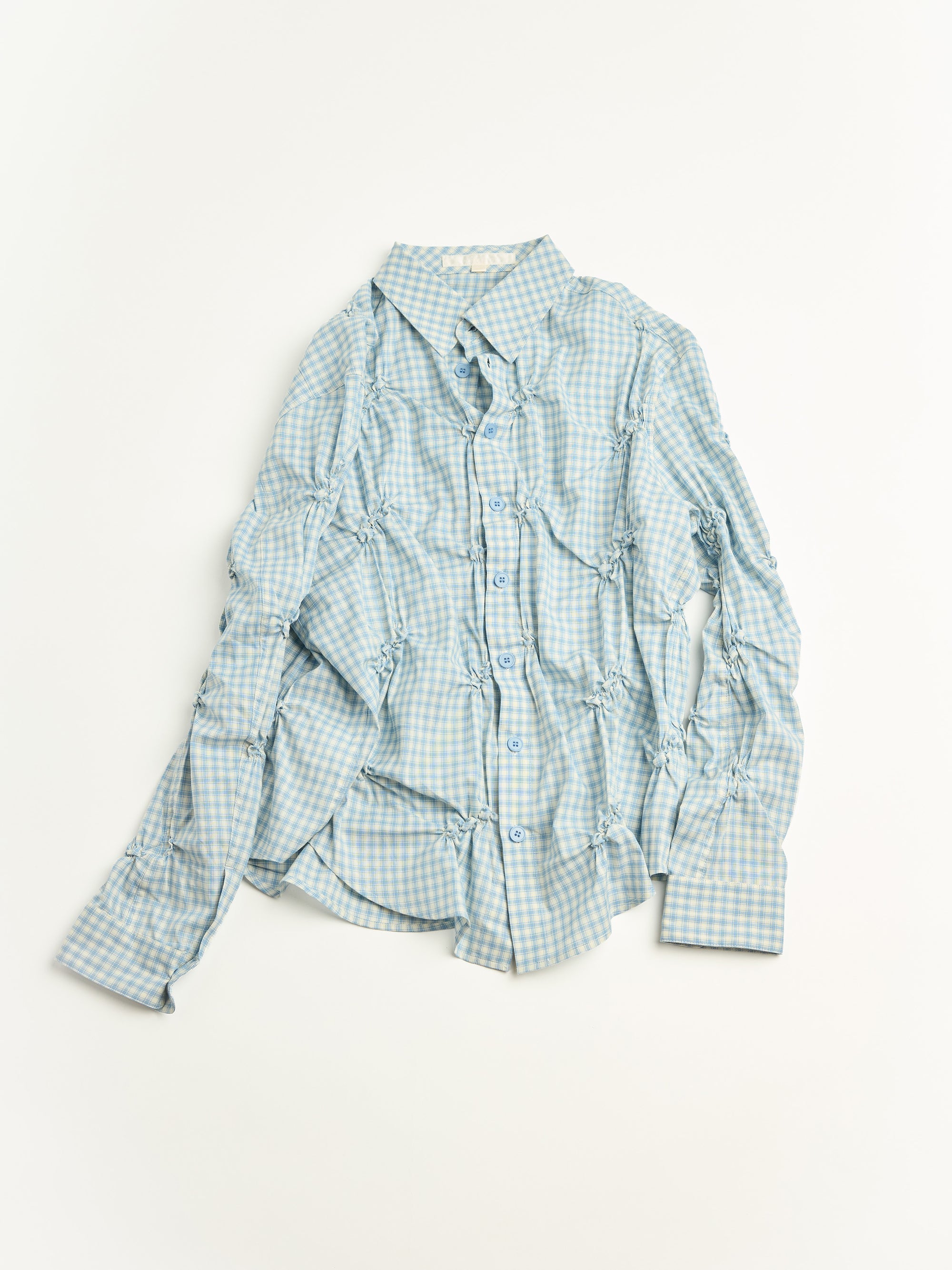 "ATTIRE" Smocked Shirt