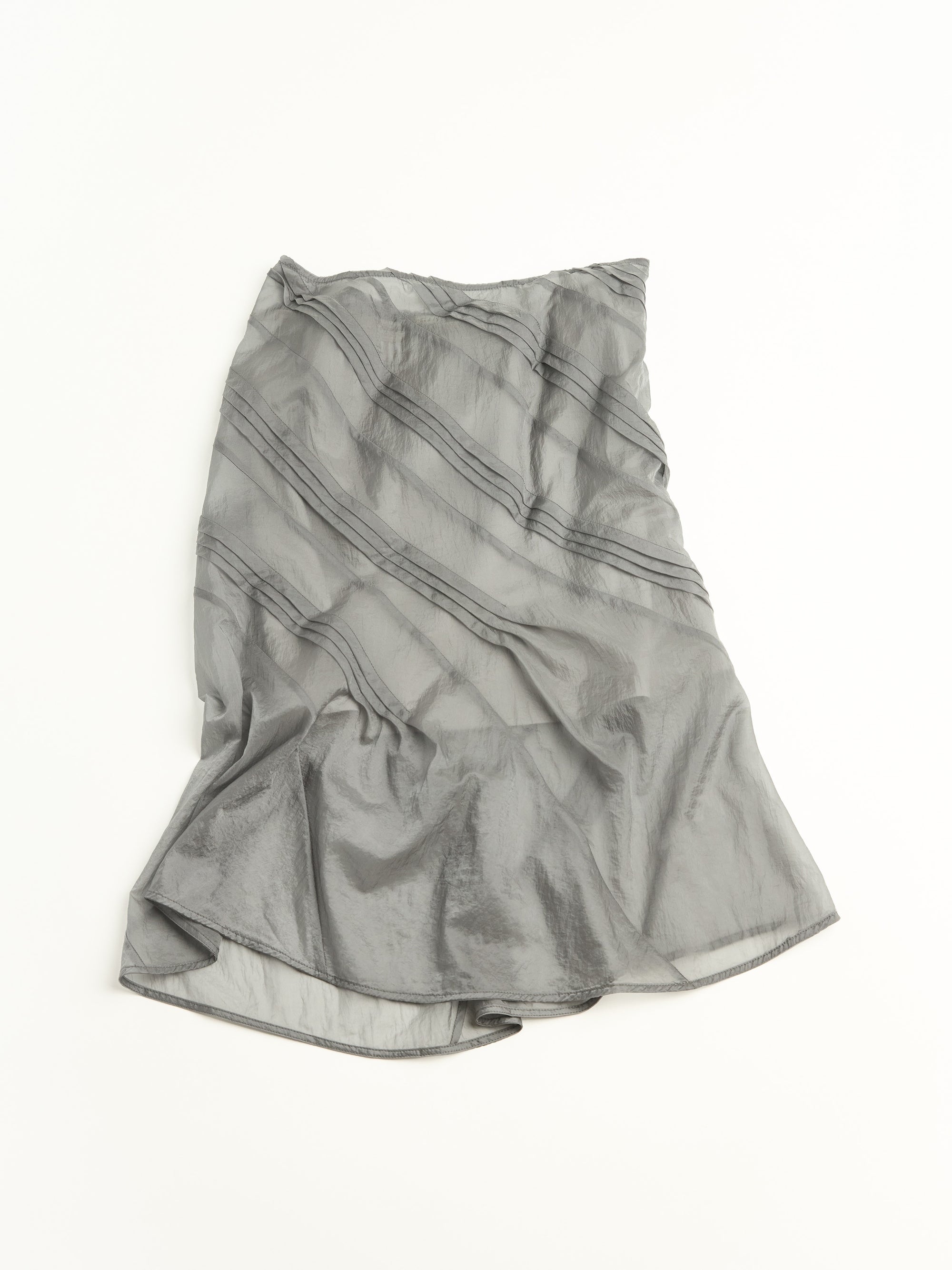"VANISH" Sheer Pleated Skirt