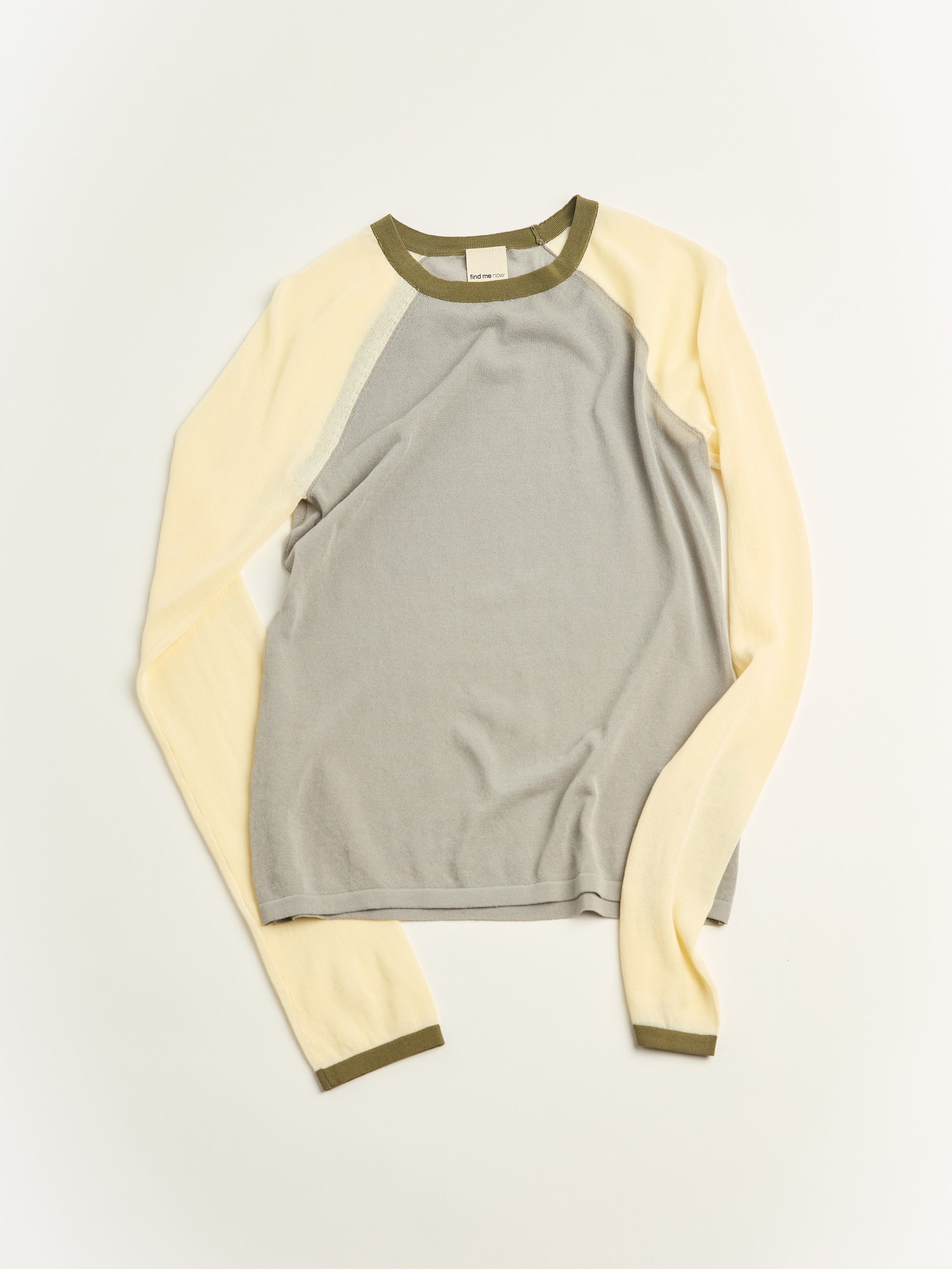 Color Block Raglan Knit Top