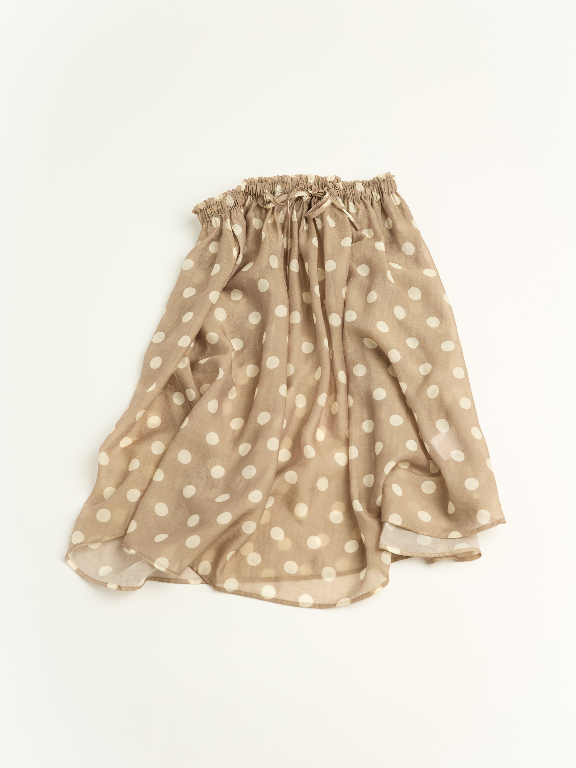 Ruched Polka Dot Skirt