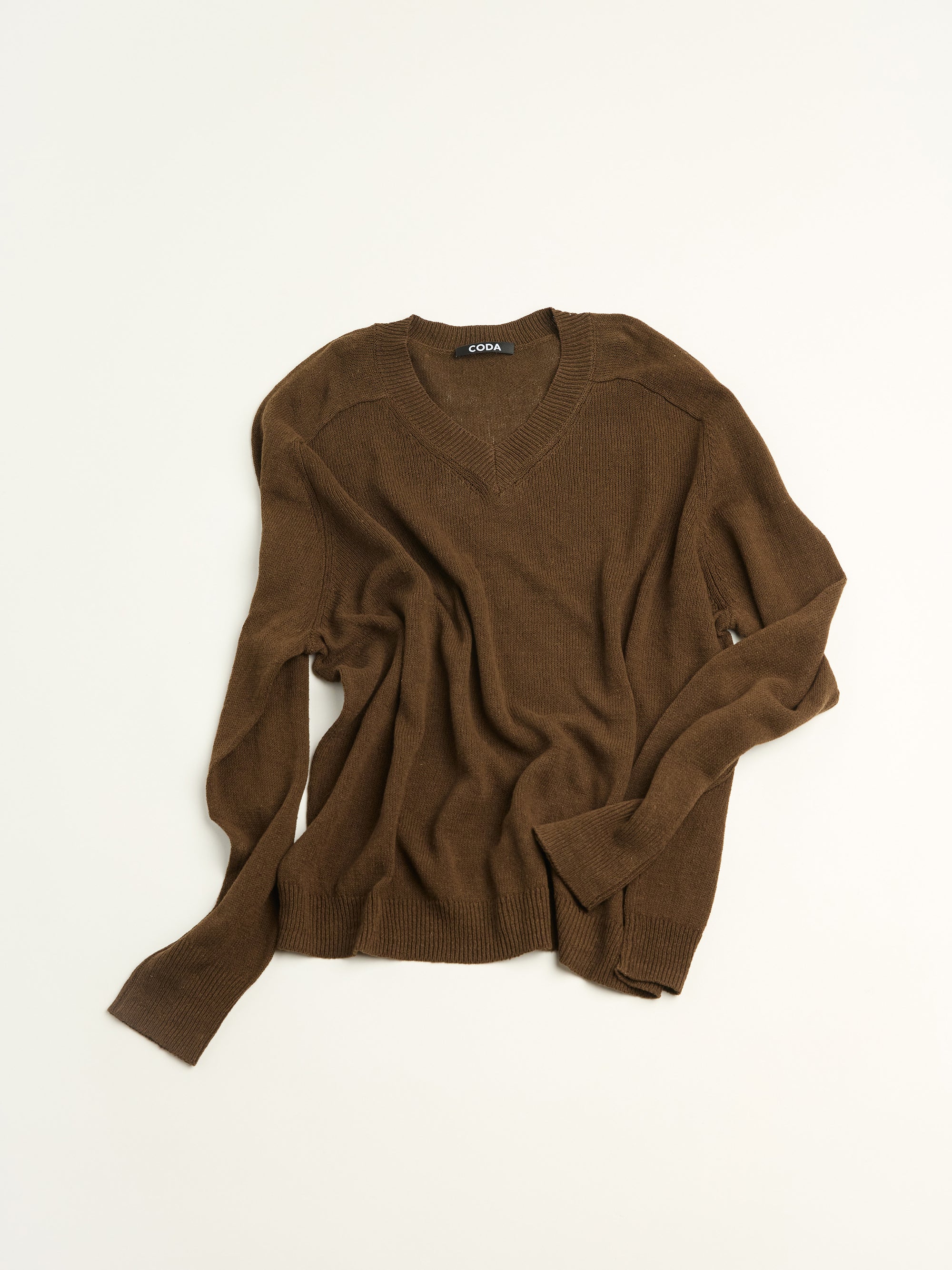 Shrunken V-Neck Pullover