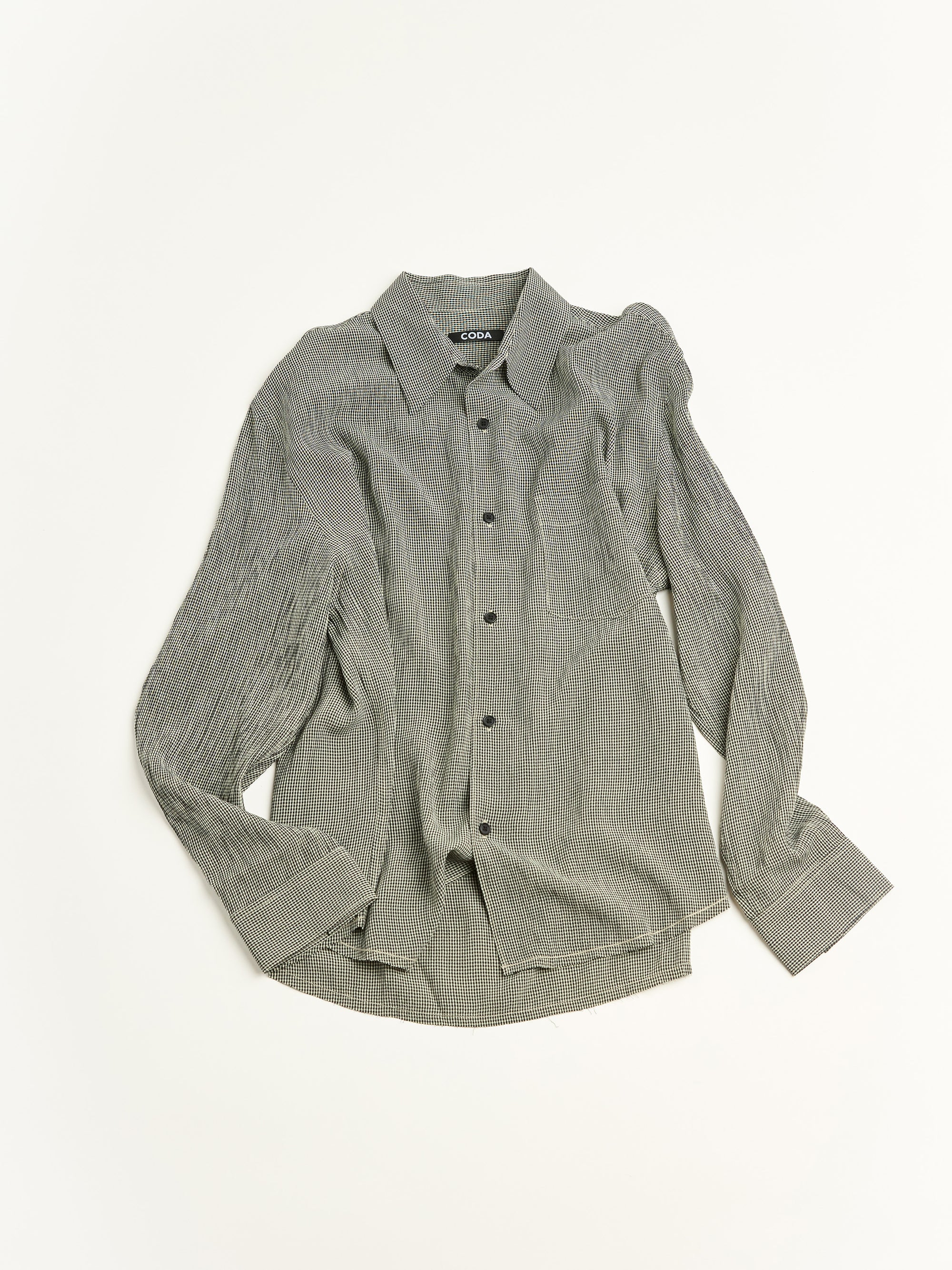 Checked Raw Edges Jazz Shirt