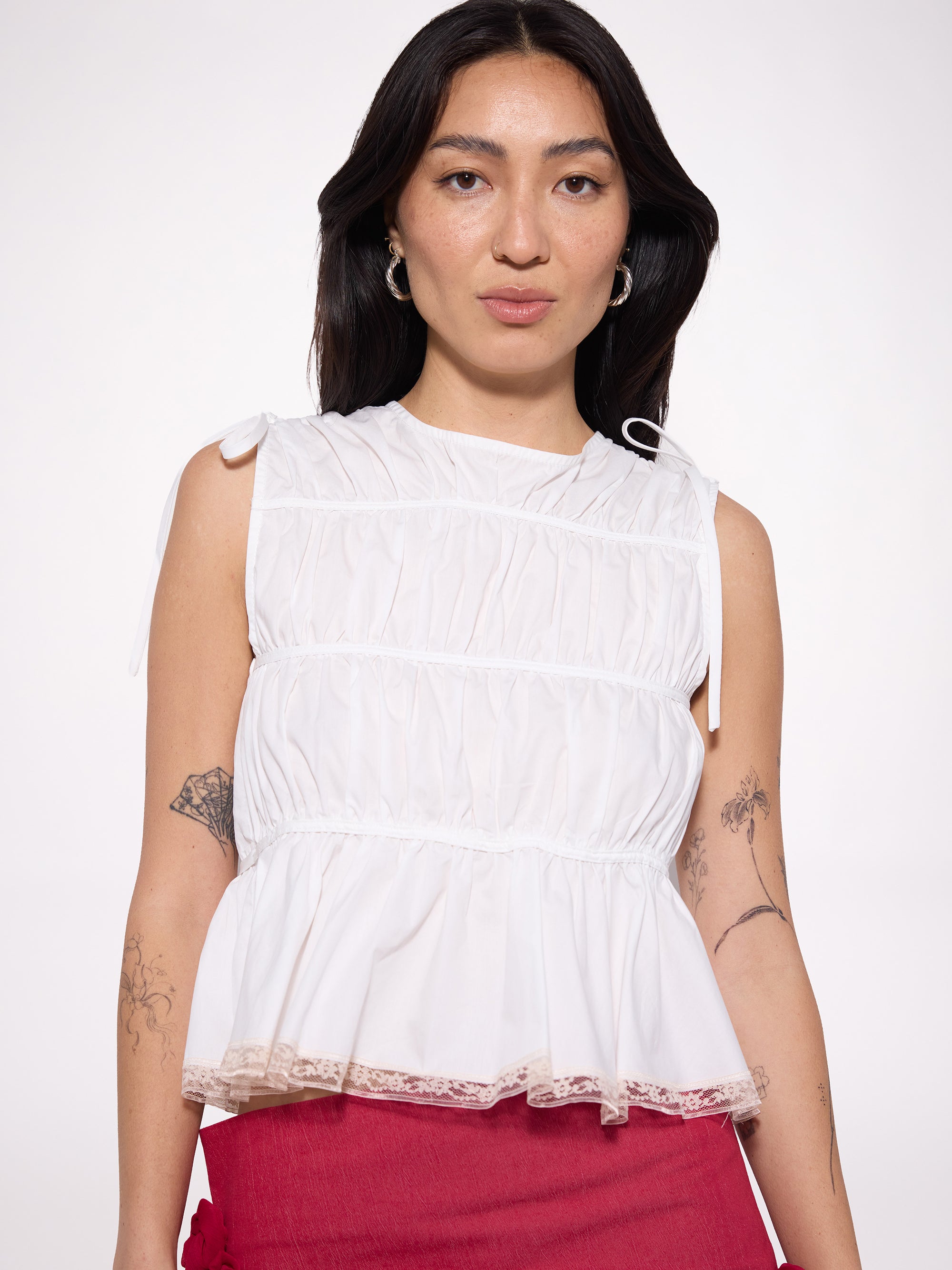 Bell Lace White Top