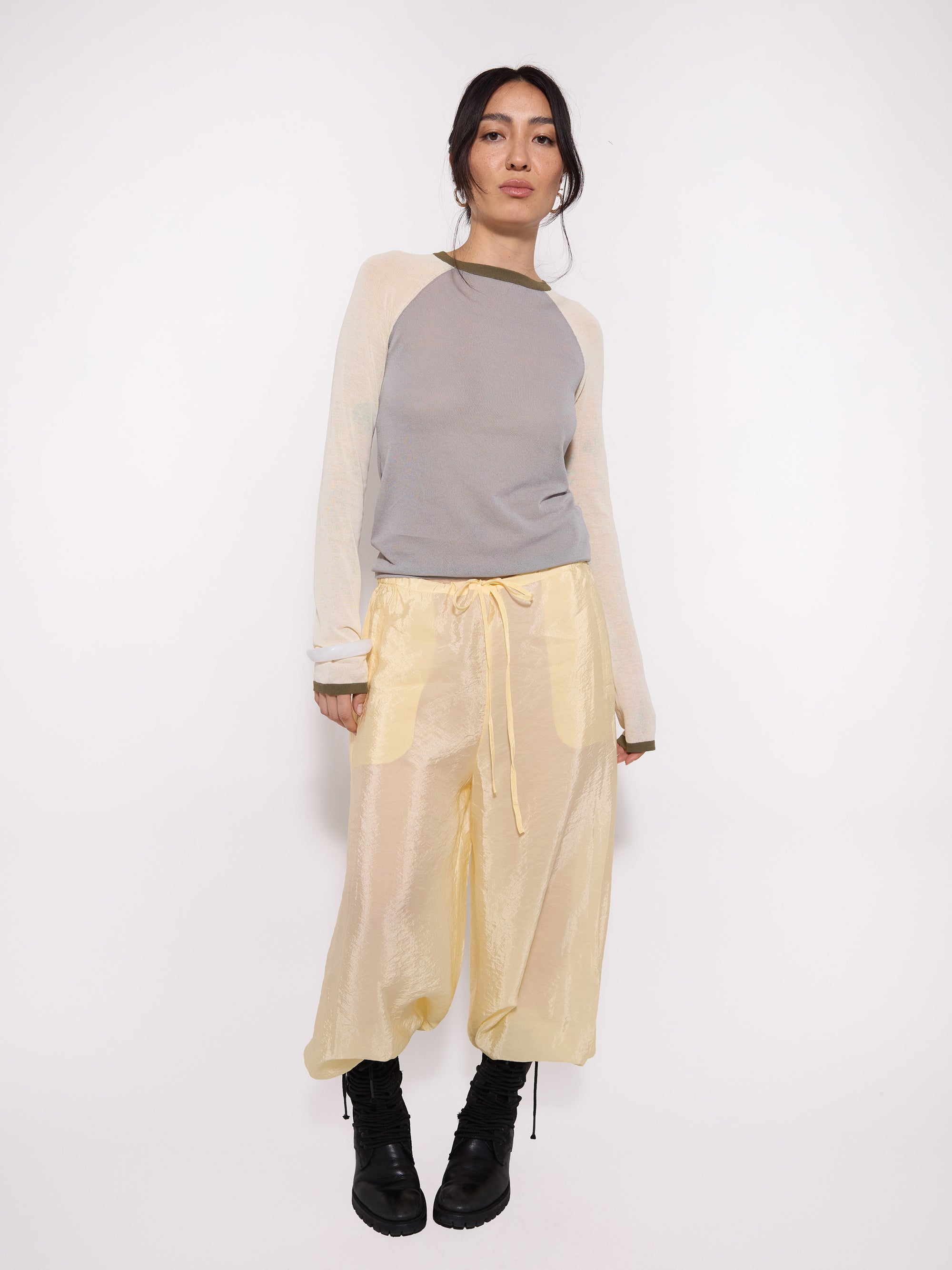 Cinch Waist Balloon Pants