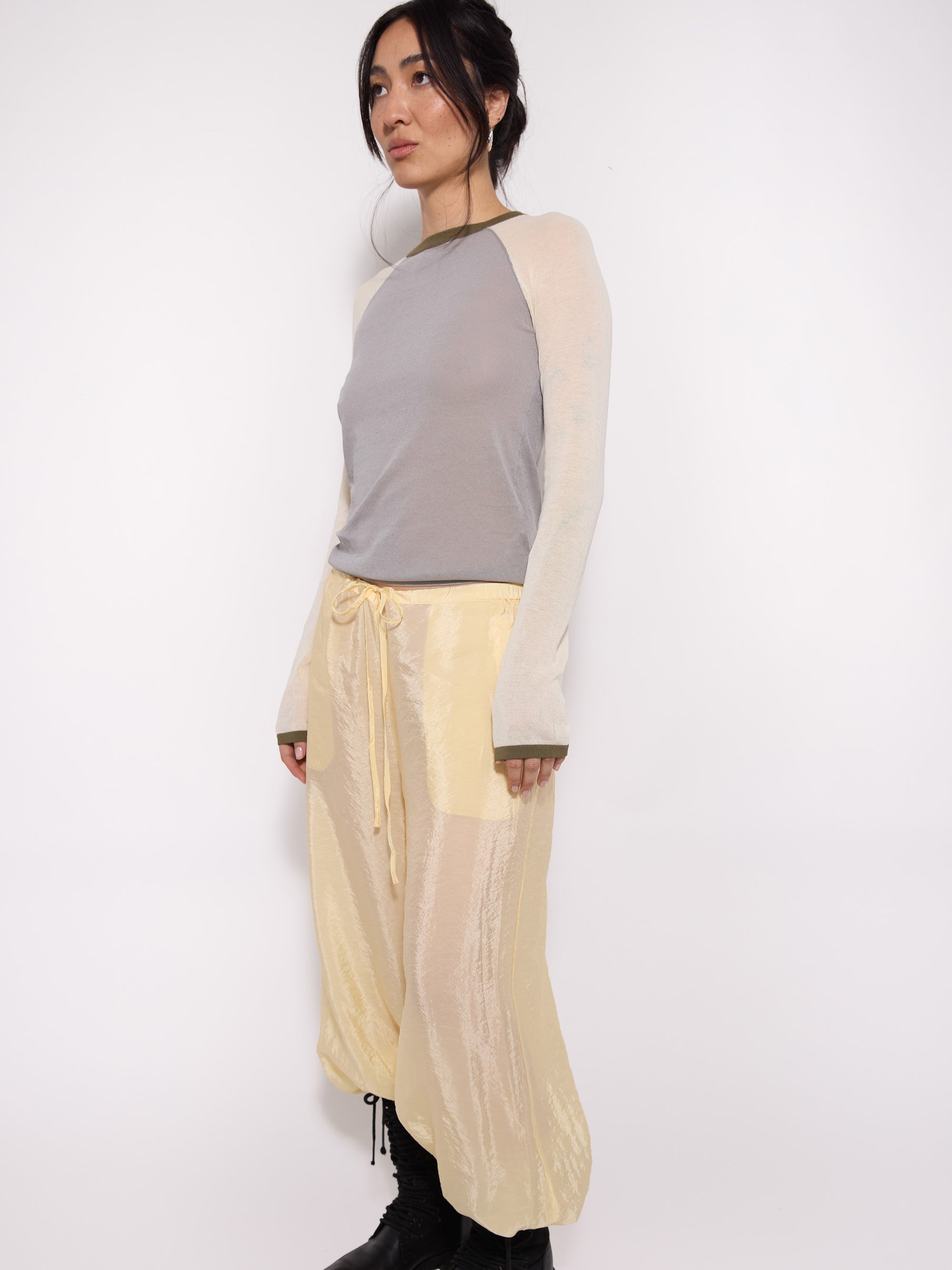 Cinch Waist Balloon Pants