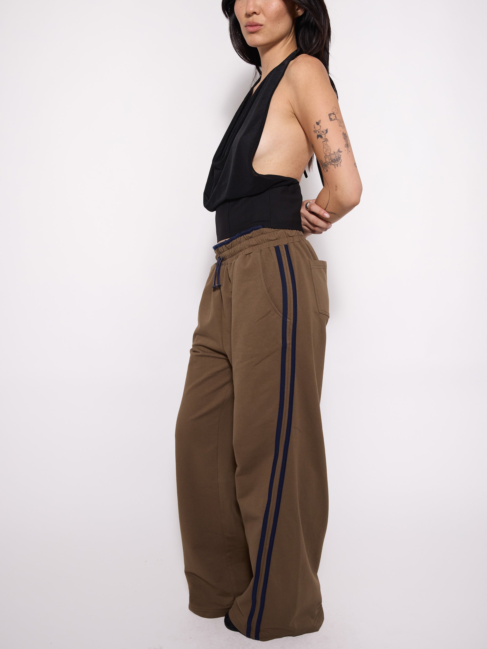 Cowl Neck Halter Tie Top