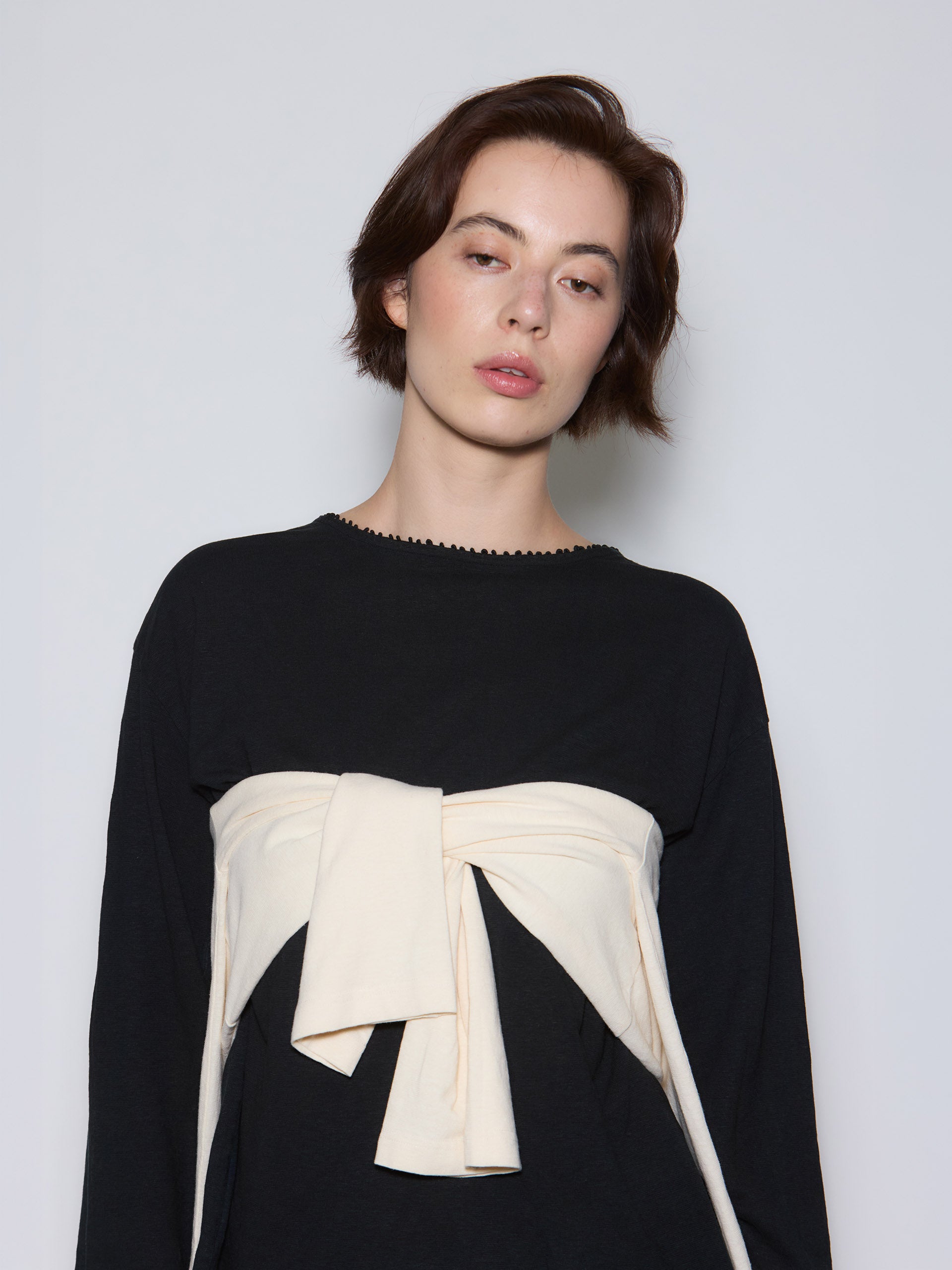 Natural Dye Hand Embroidery Jersey Long Sleeve T-shirt