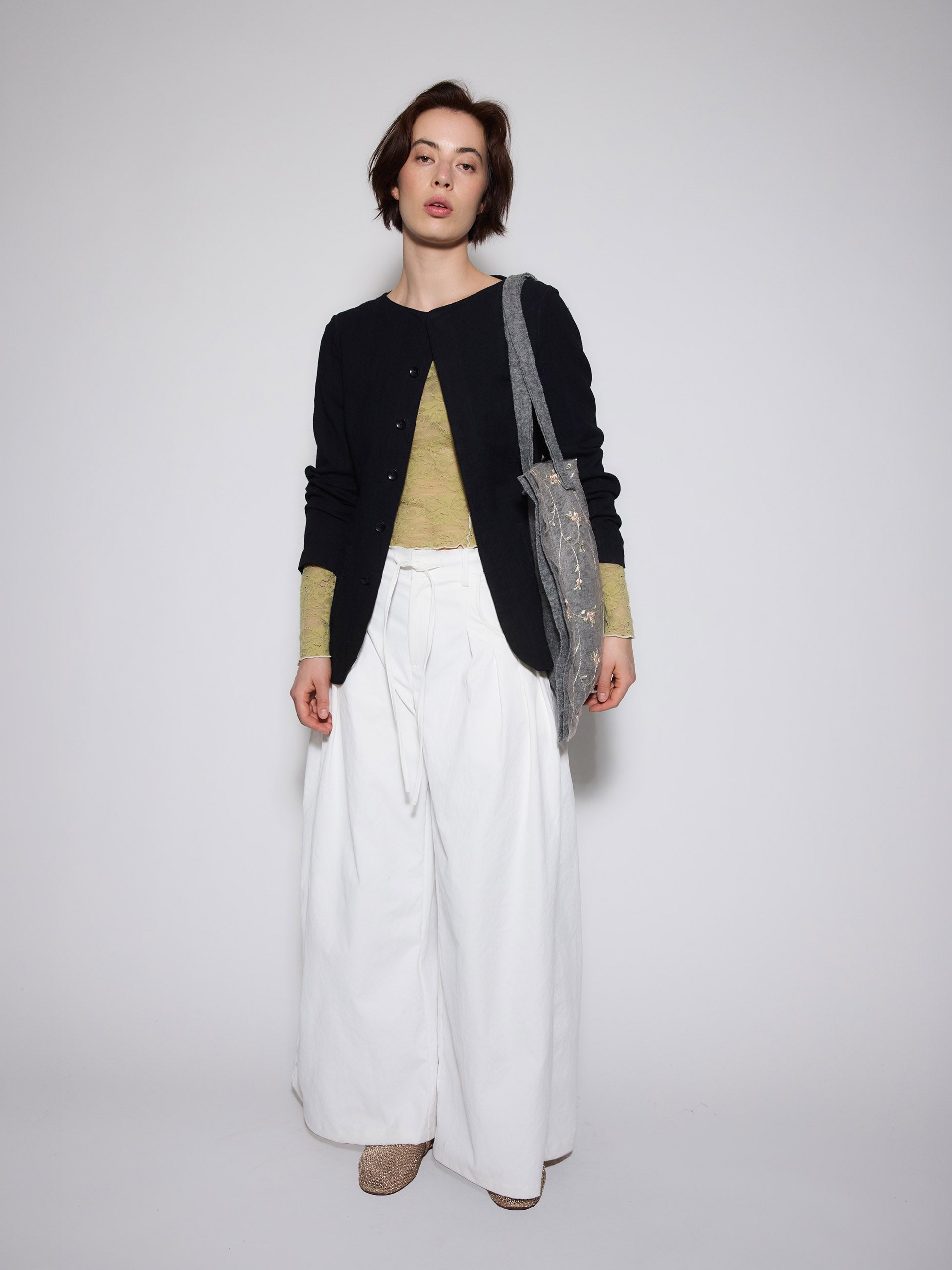 Natural Dye Collarless Jacket