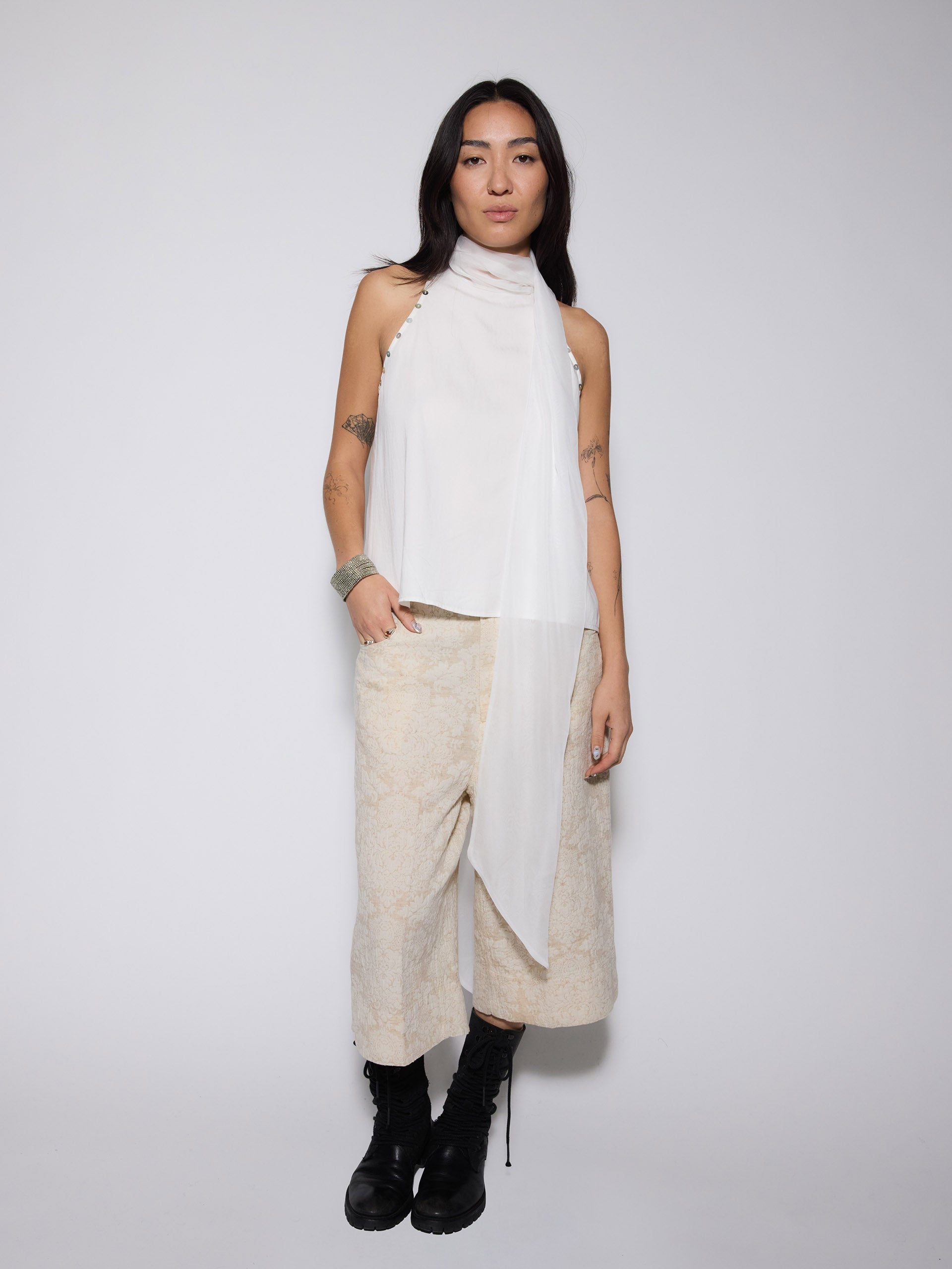 FLOAT Cowl Neck Blouse