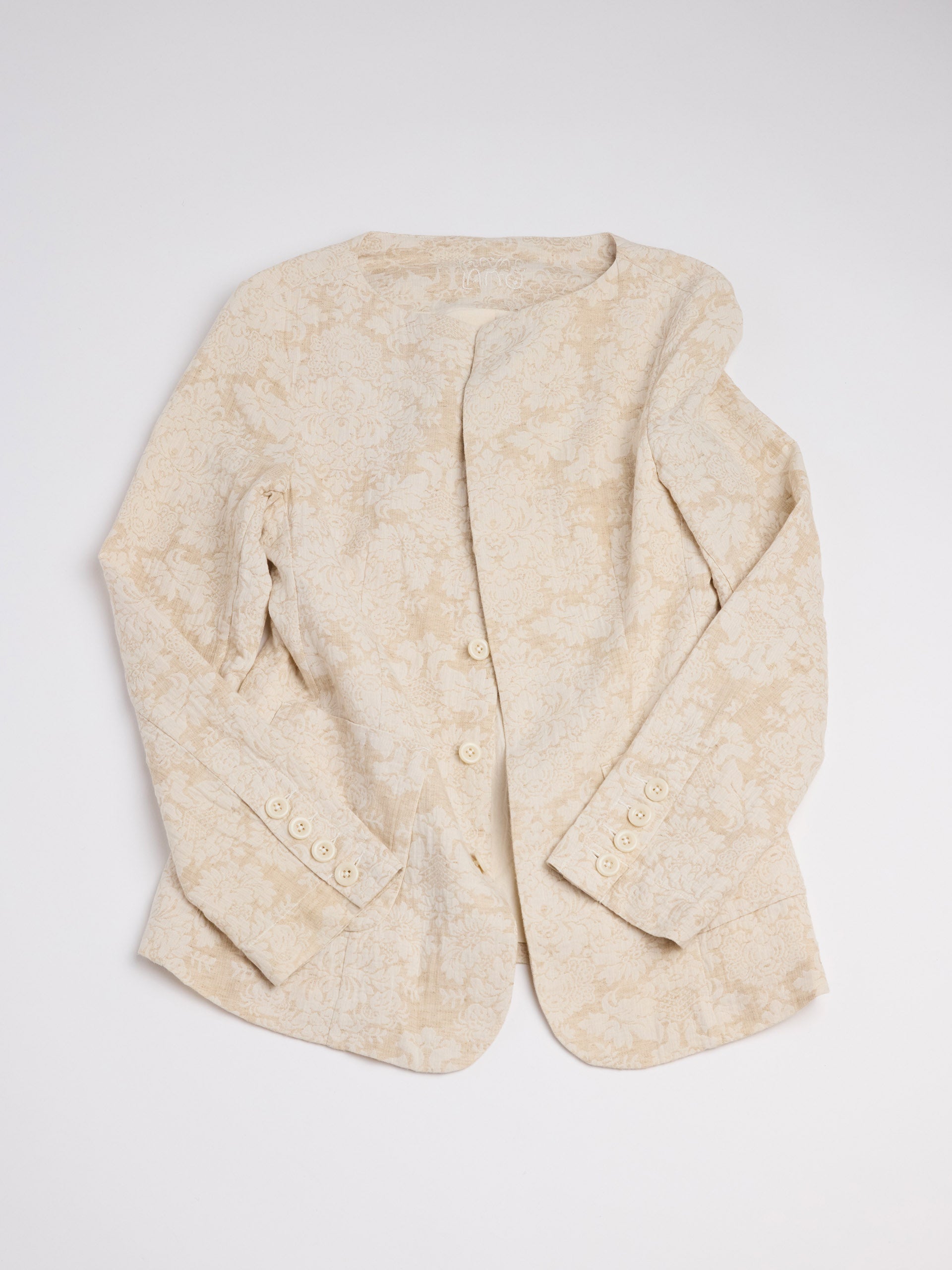 Jacquard Boat Neck Jacket
