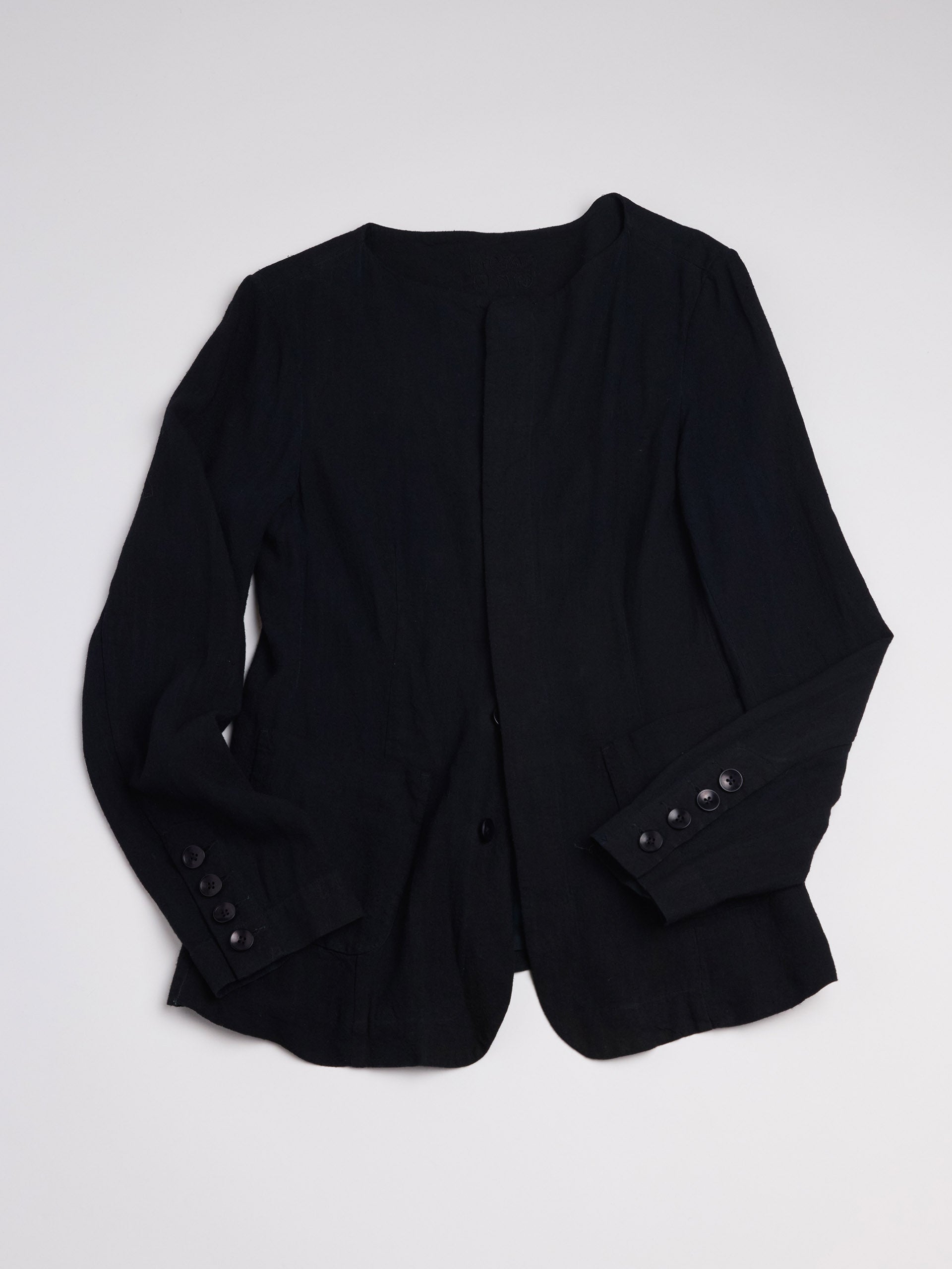 Natural Dye Collarless Jacket