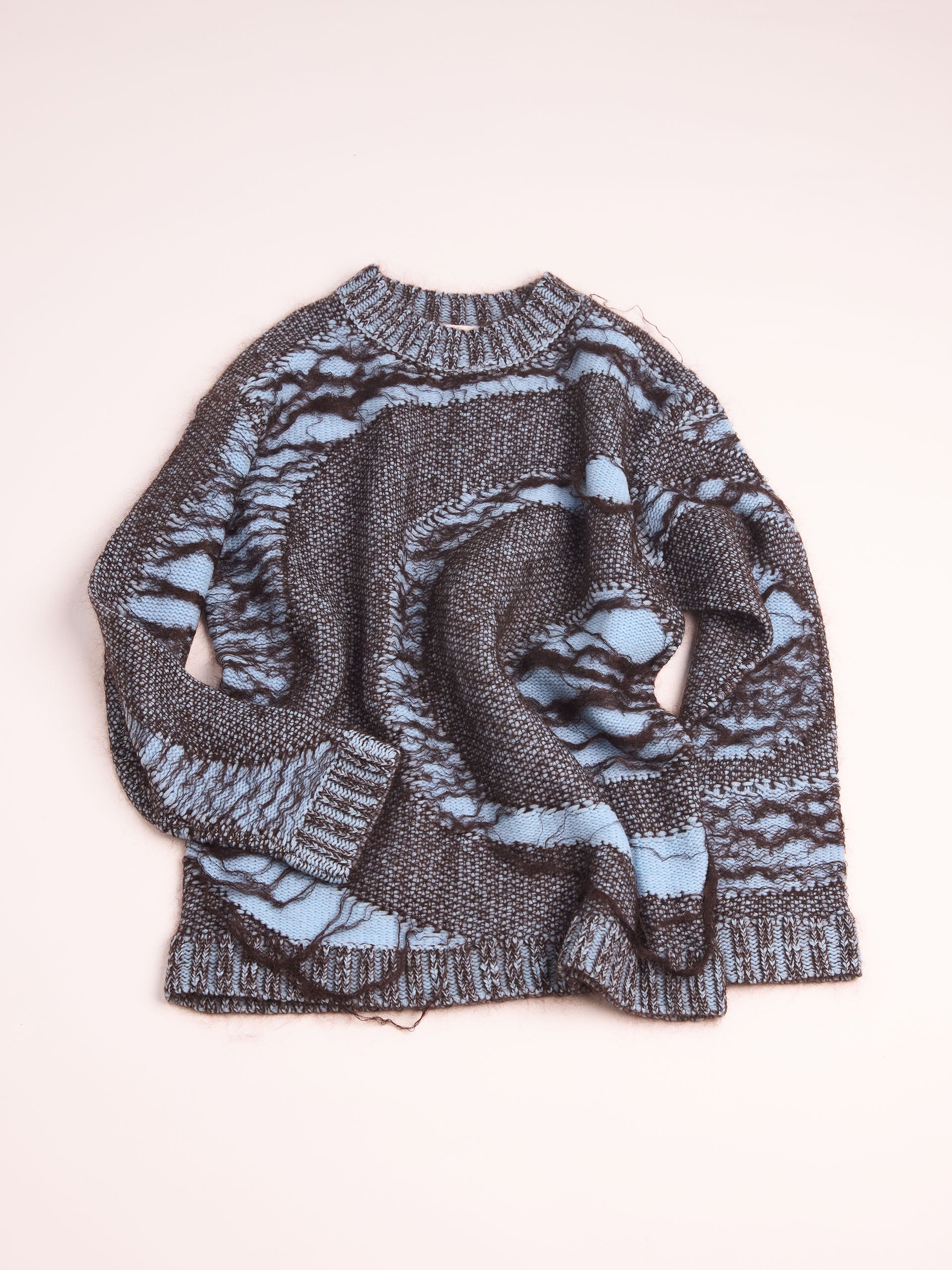 “RUST” FLOAT STITCH KNITTED SWEATER