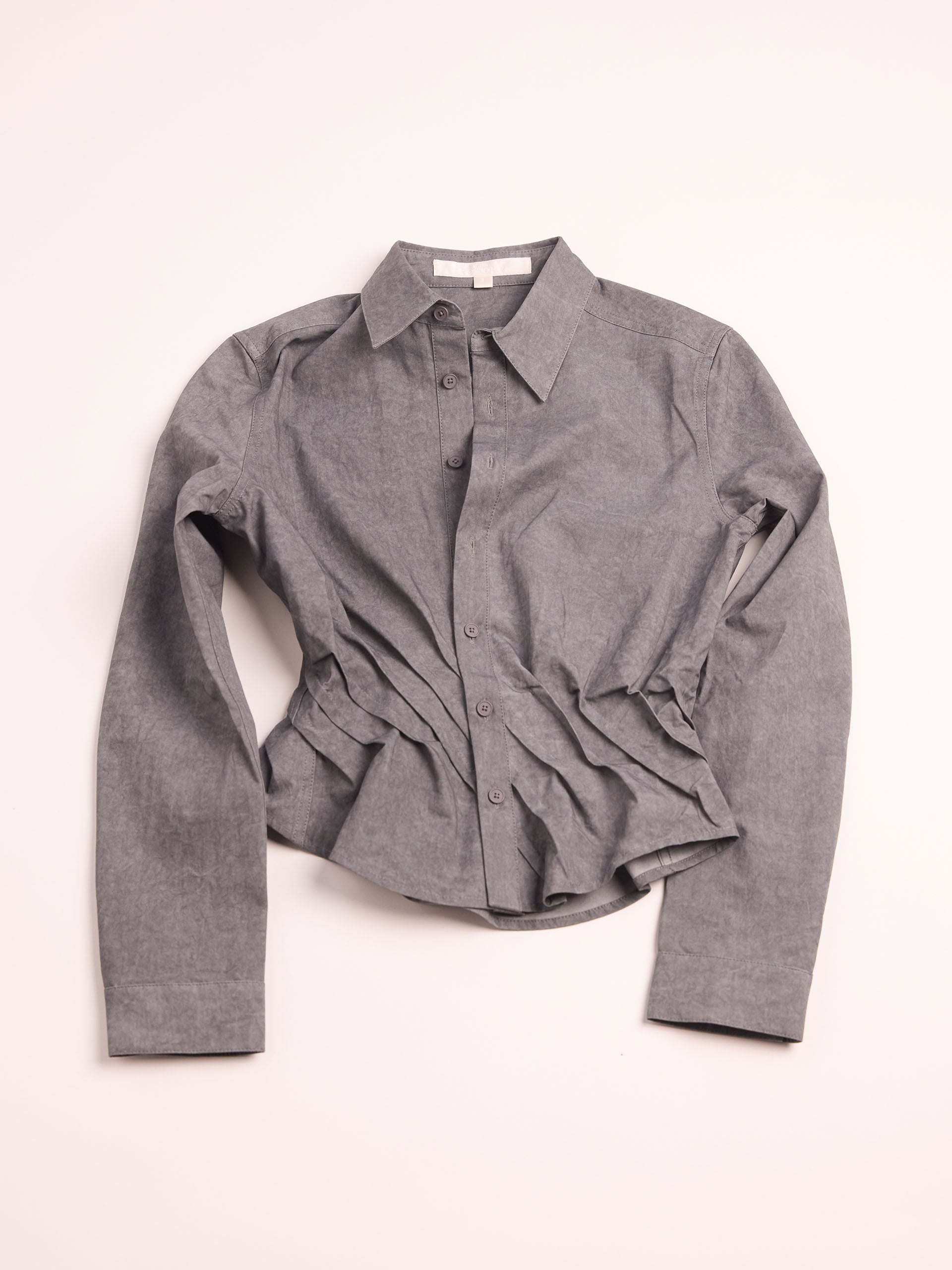 “PILLAR” PLEATED SHIRT