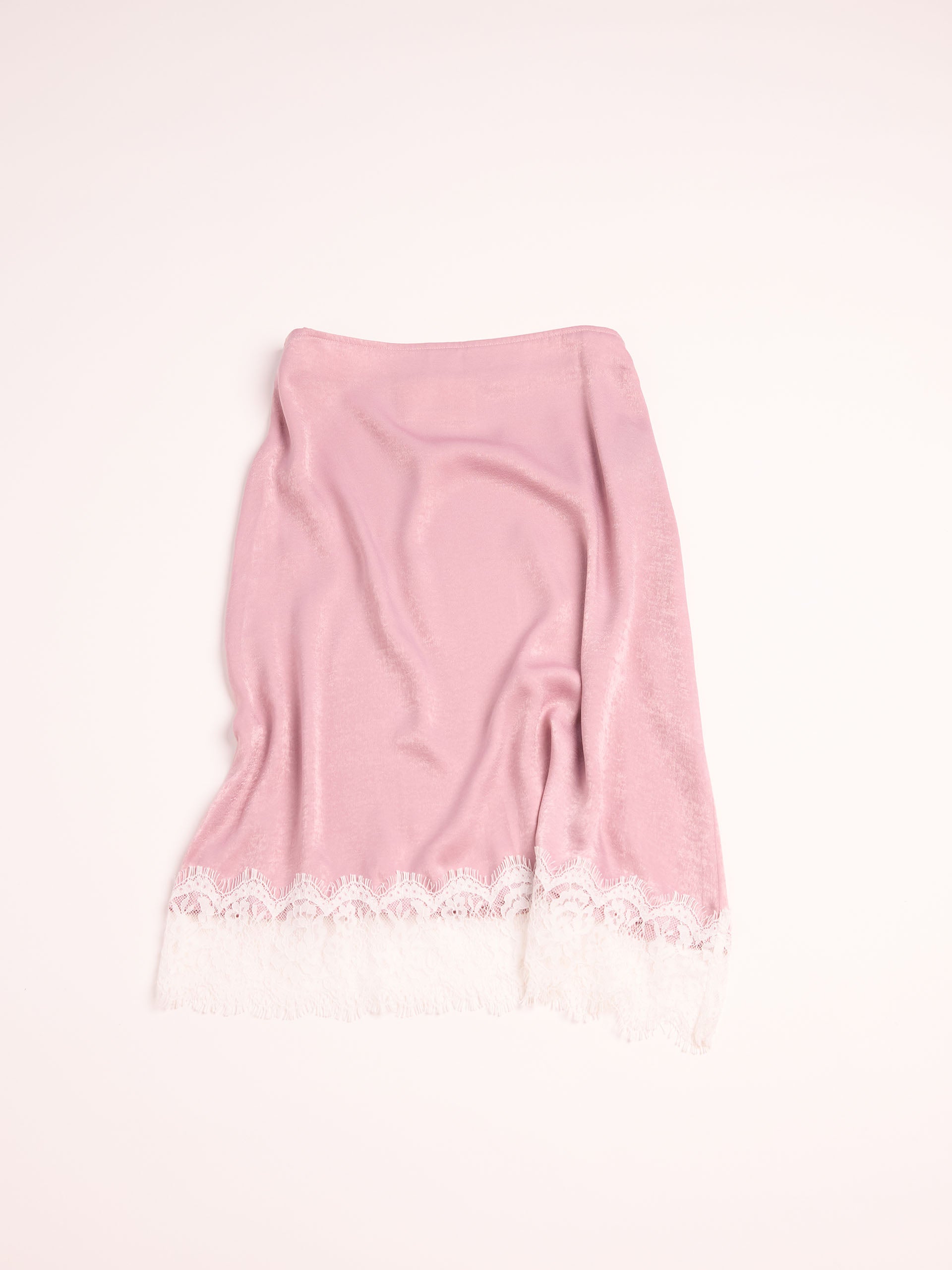 Raya Lace-Trim Midi Skirt