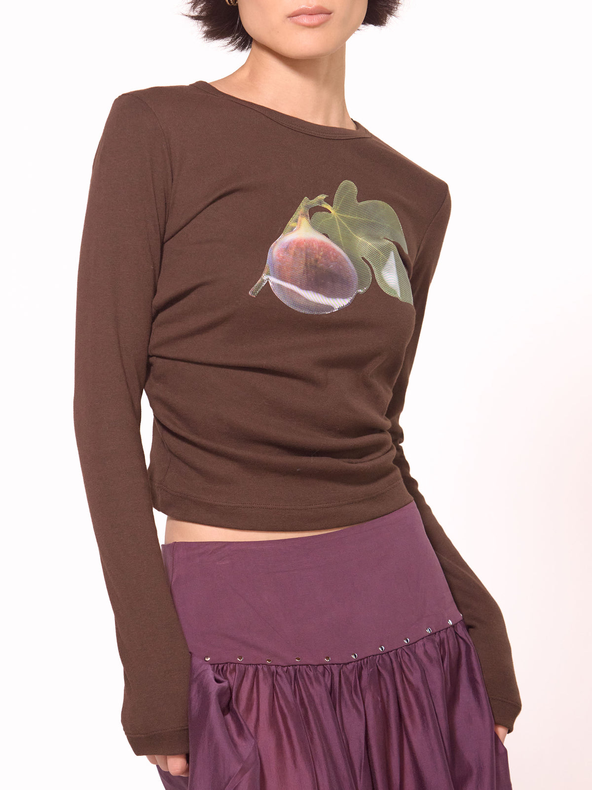Fig Patch Long Sleeve Tee