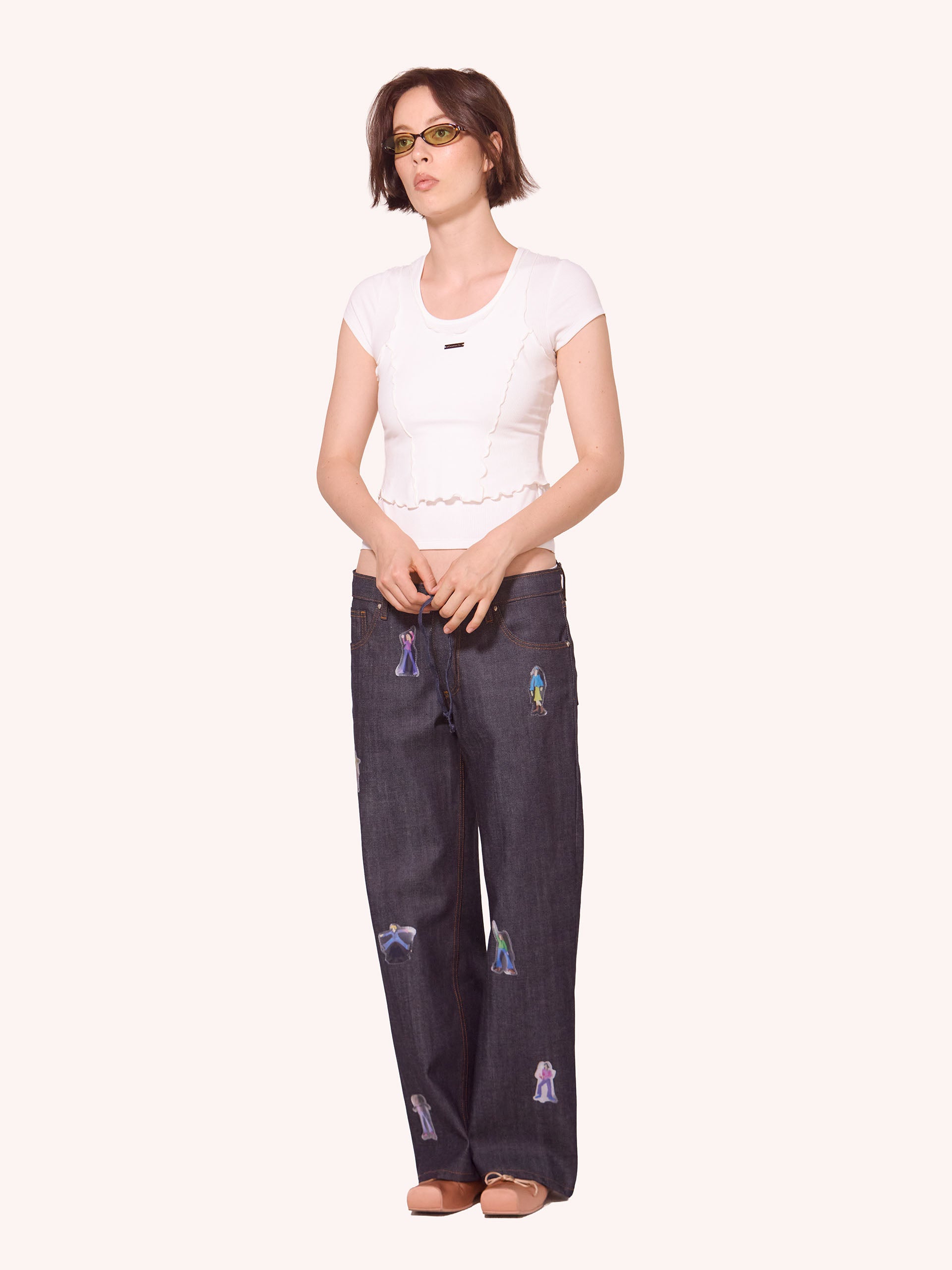 Dancer Patchwork Denim Jeans