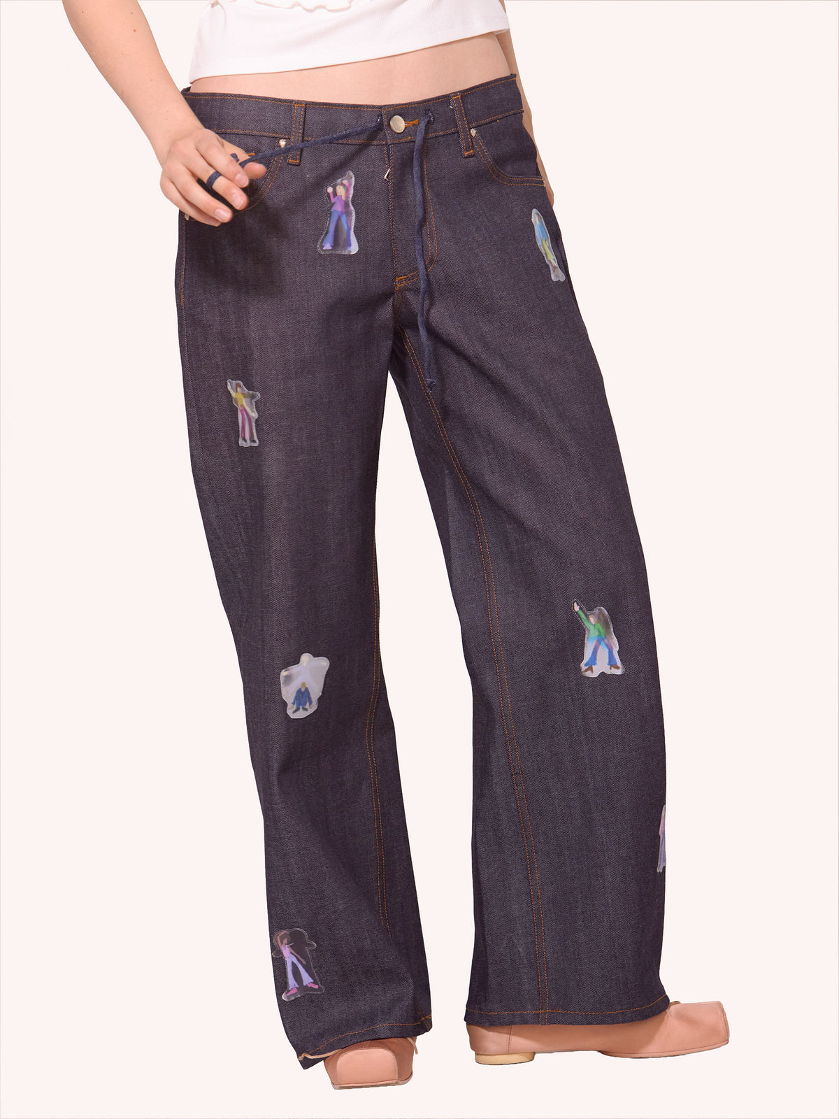Dancer Patchwork Denim Jeans
