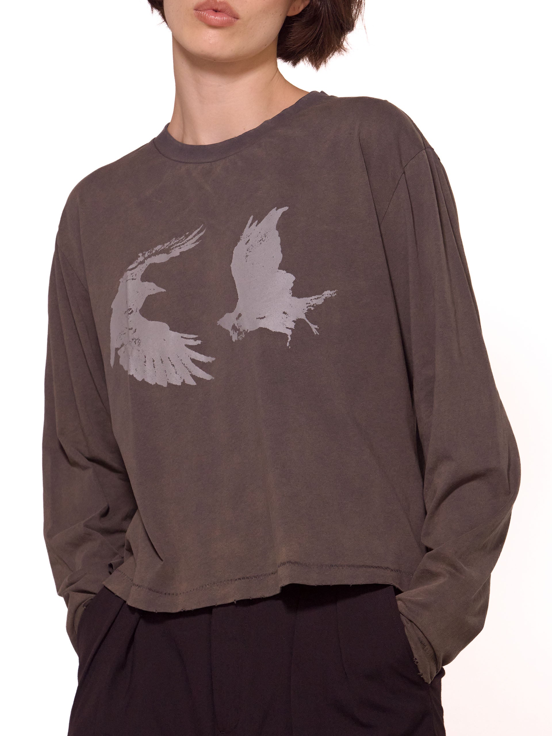 Washed Light Hawk LS Thrift Cut T-shirt