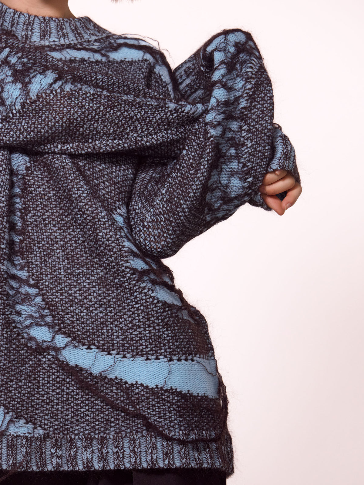 “RUST” FLOAT STITCH KNITTED SWEATER