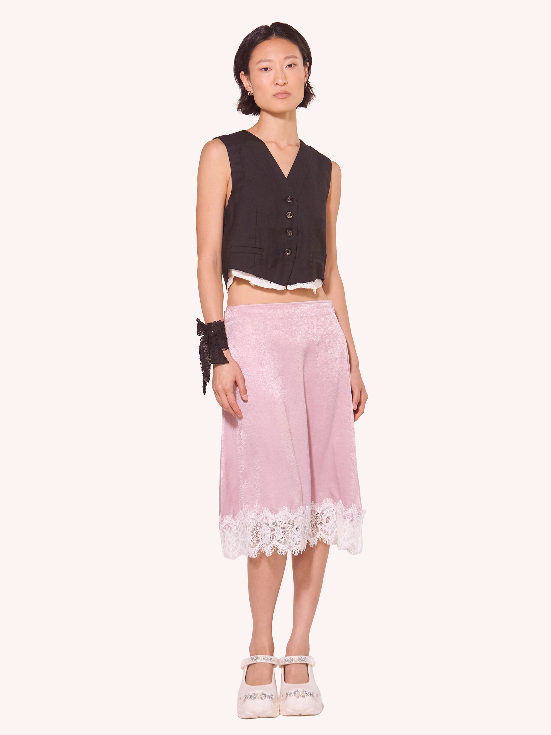 Harriet Layered Open-Back Waistcoat