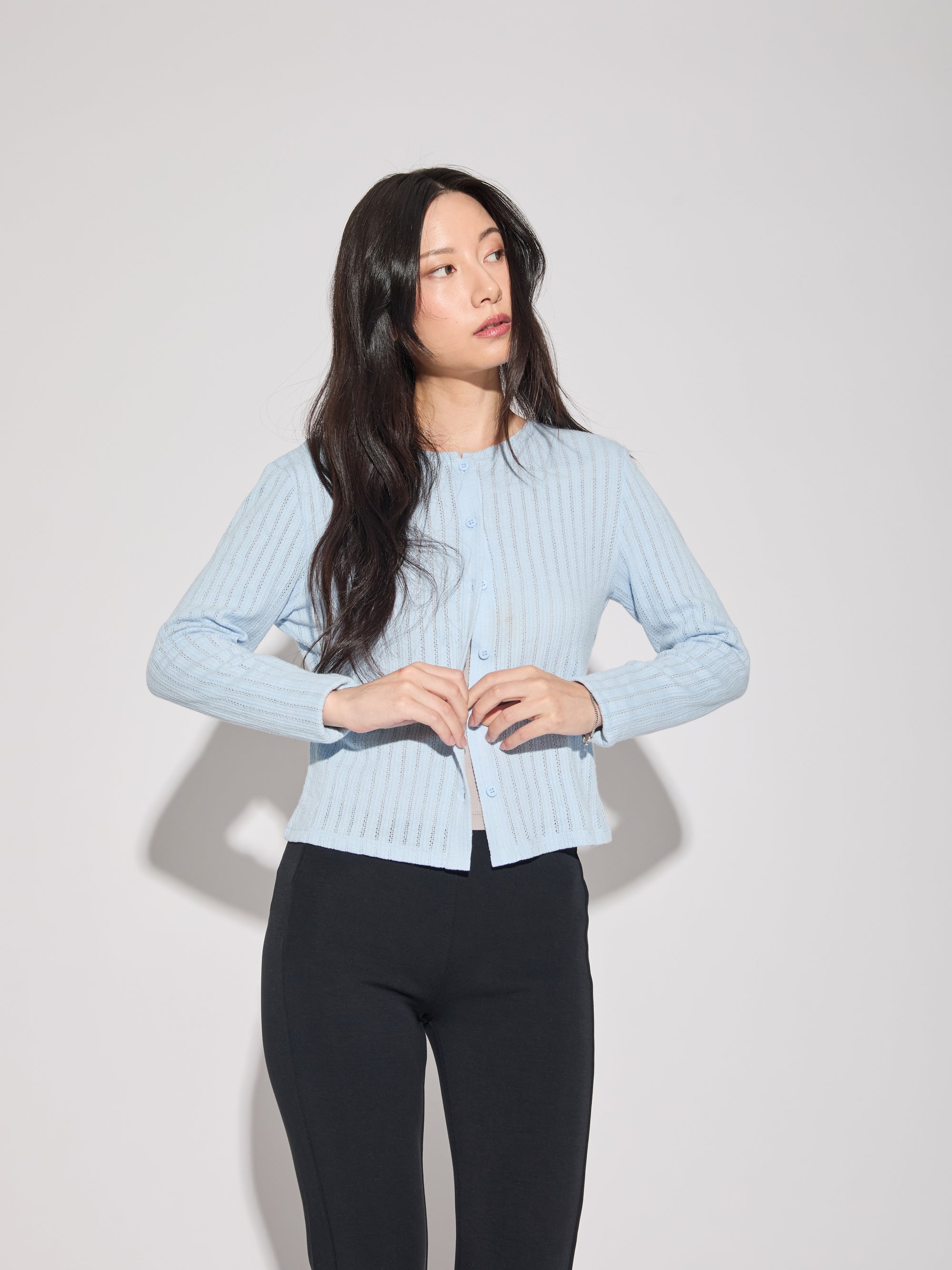 Pointelle Cardigan