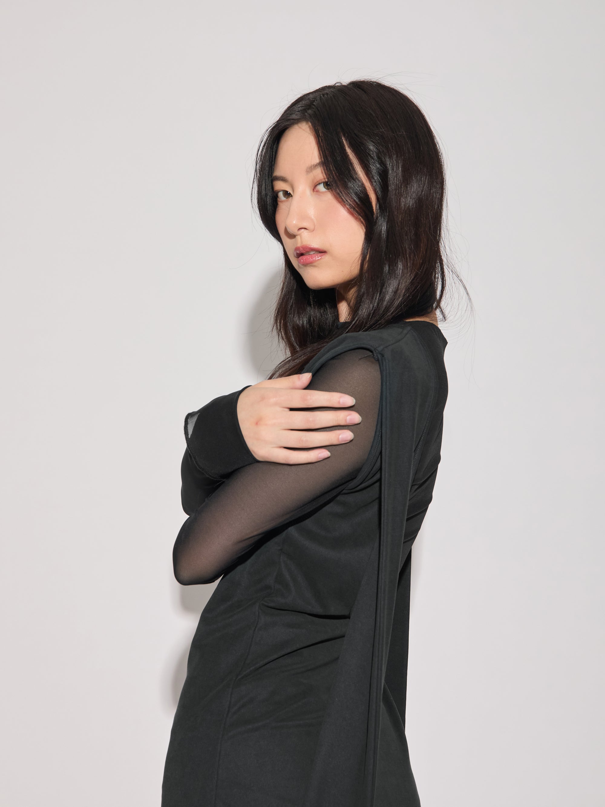 Low Cut Back Tie Dress