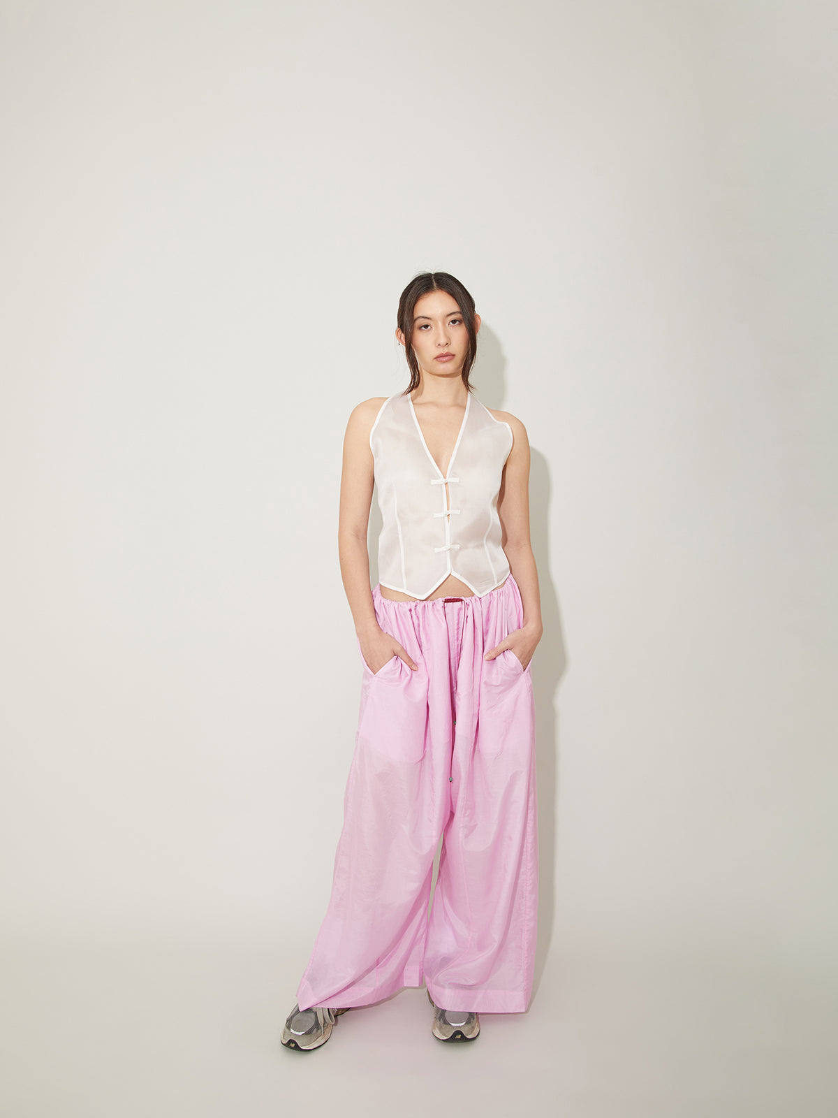 Lucky Knot Silk Trouser