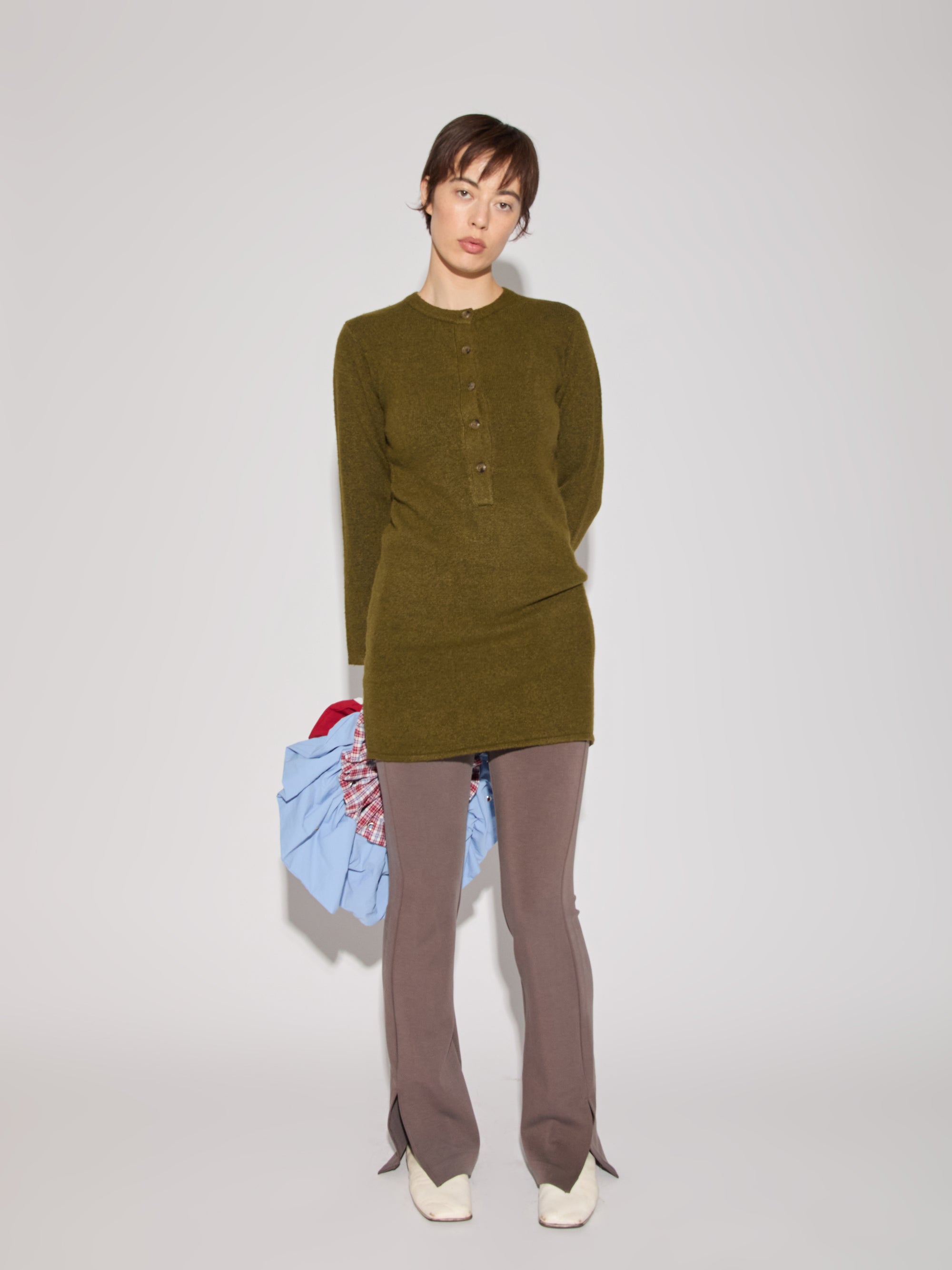 Slouchy Long Sleeve Mini Dress