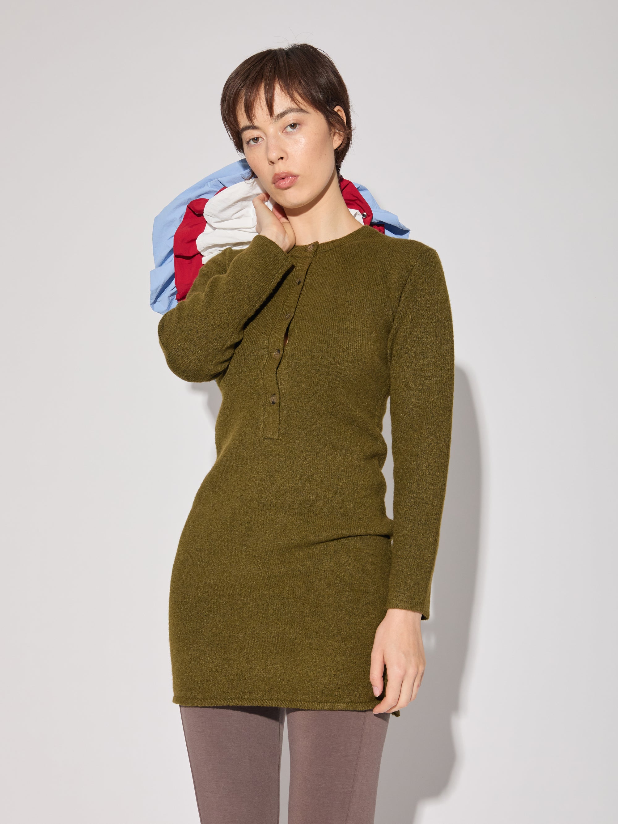 Slouchy Long Sleeve Mini Dress