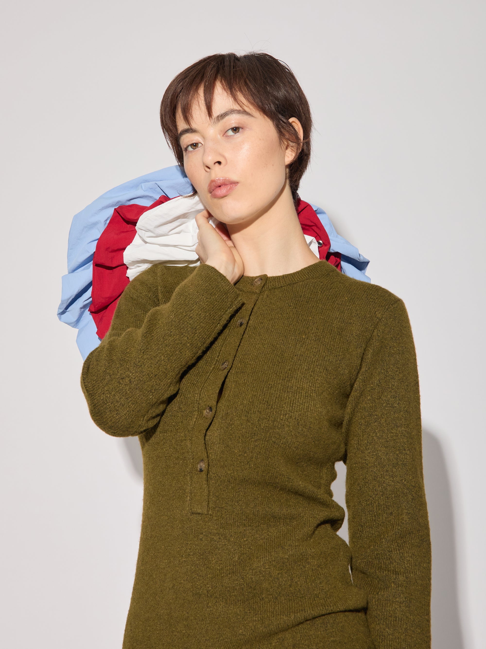 Slouchy Long Sleeve Mini Dress
