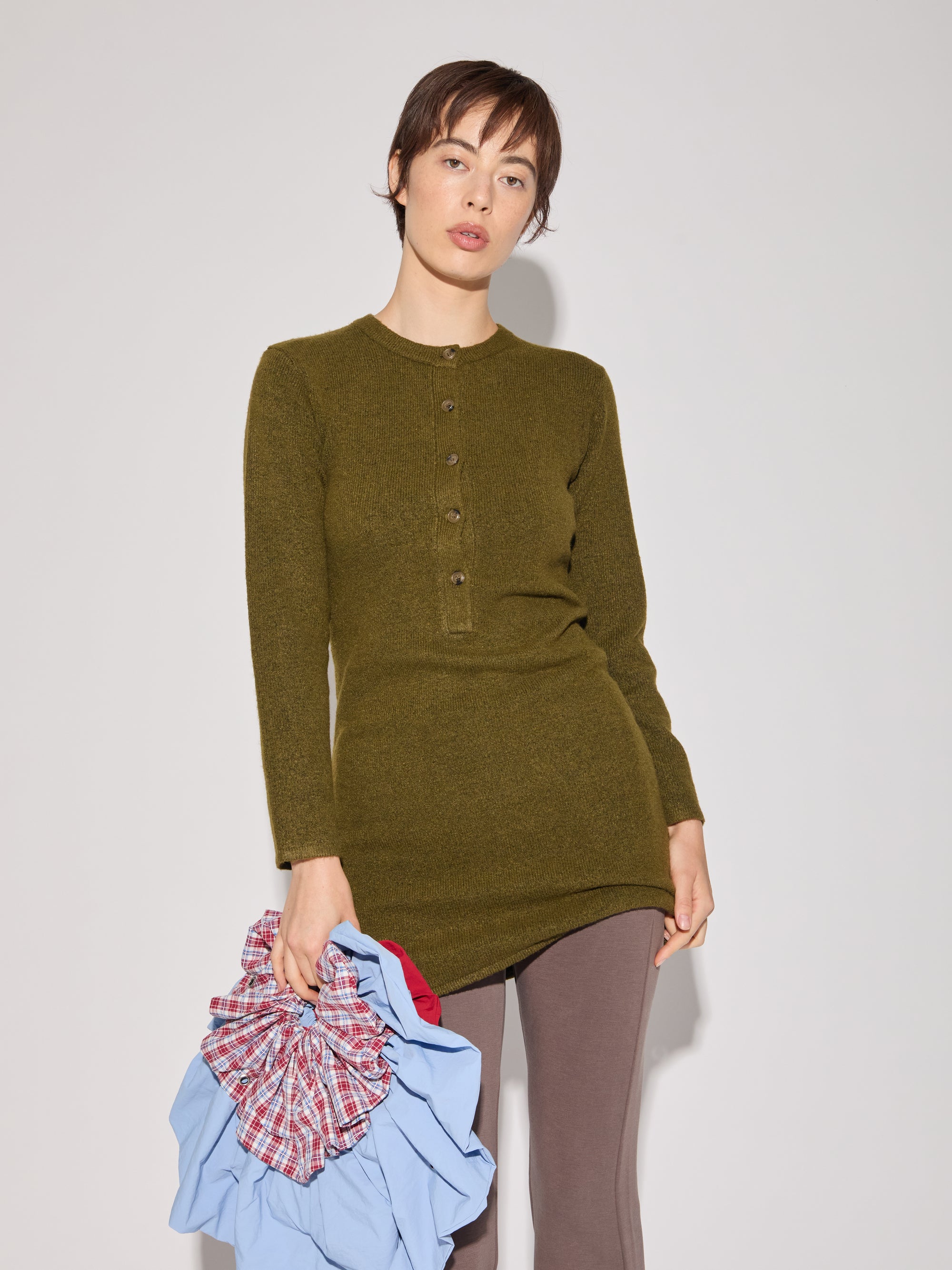 Slouchy Long Sleeve Mini Dress