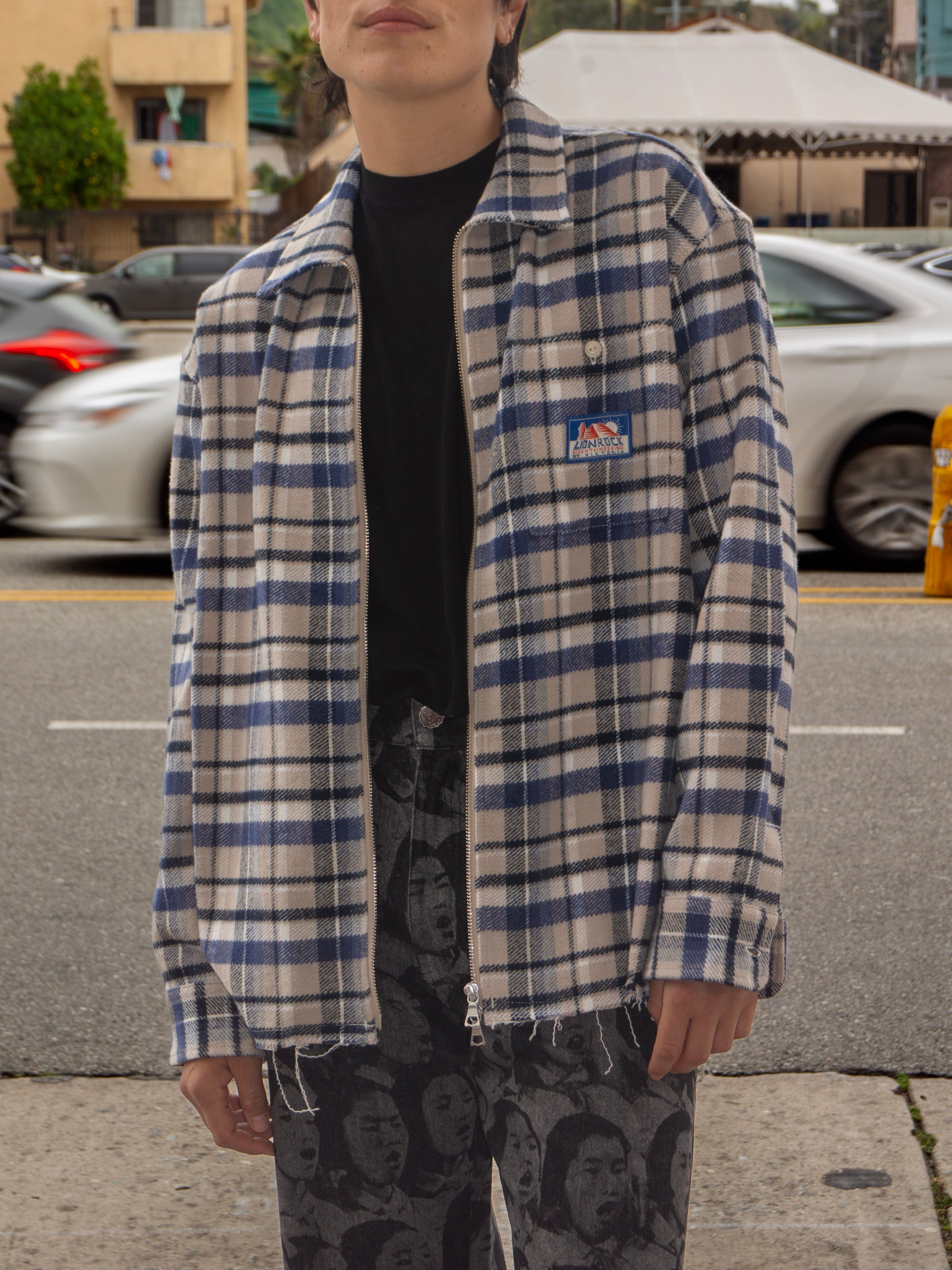 Lionrock Plaid Zip Shirt