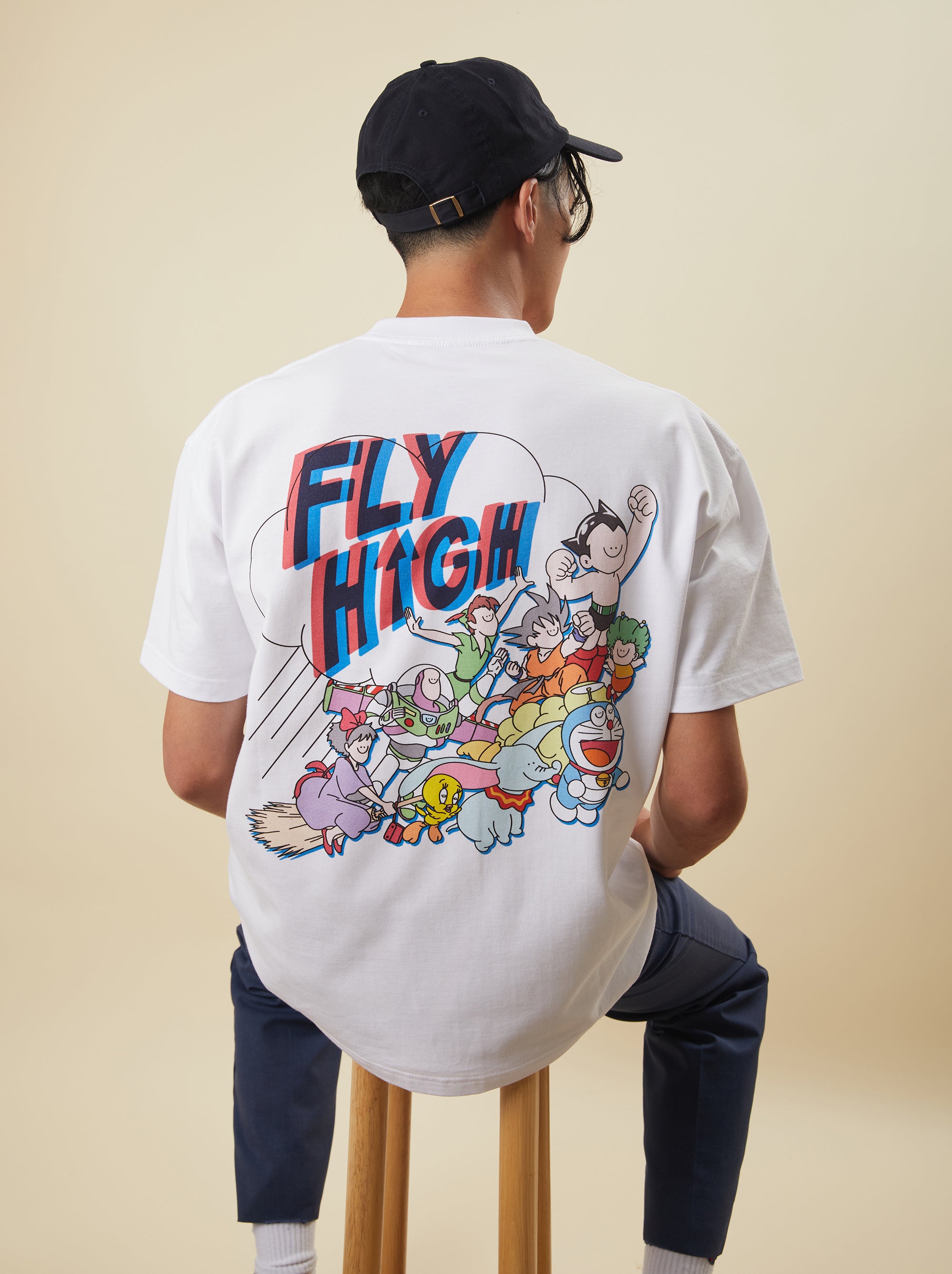 Fly High White Tee by 2timesperday