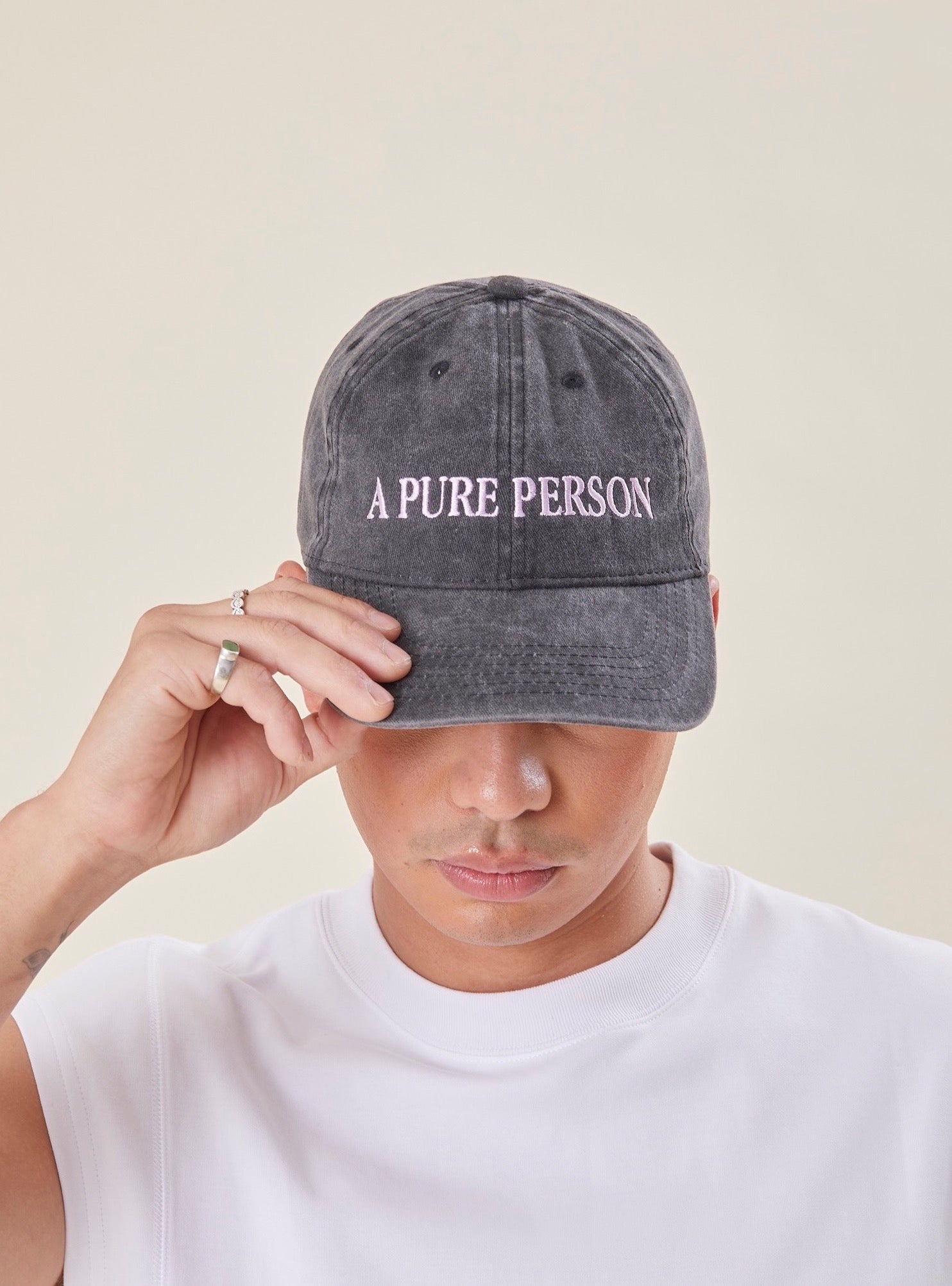 A Pure Person Washed Dad Cap