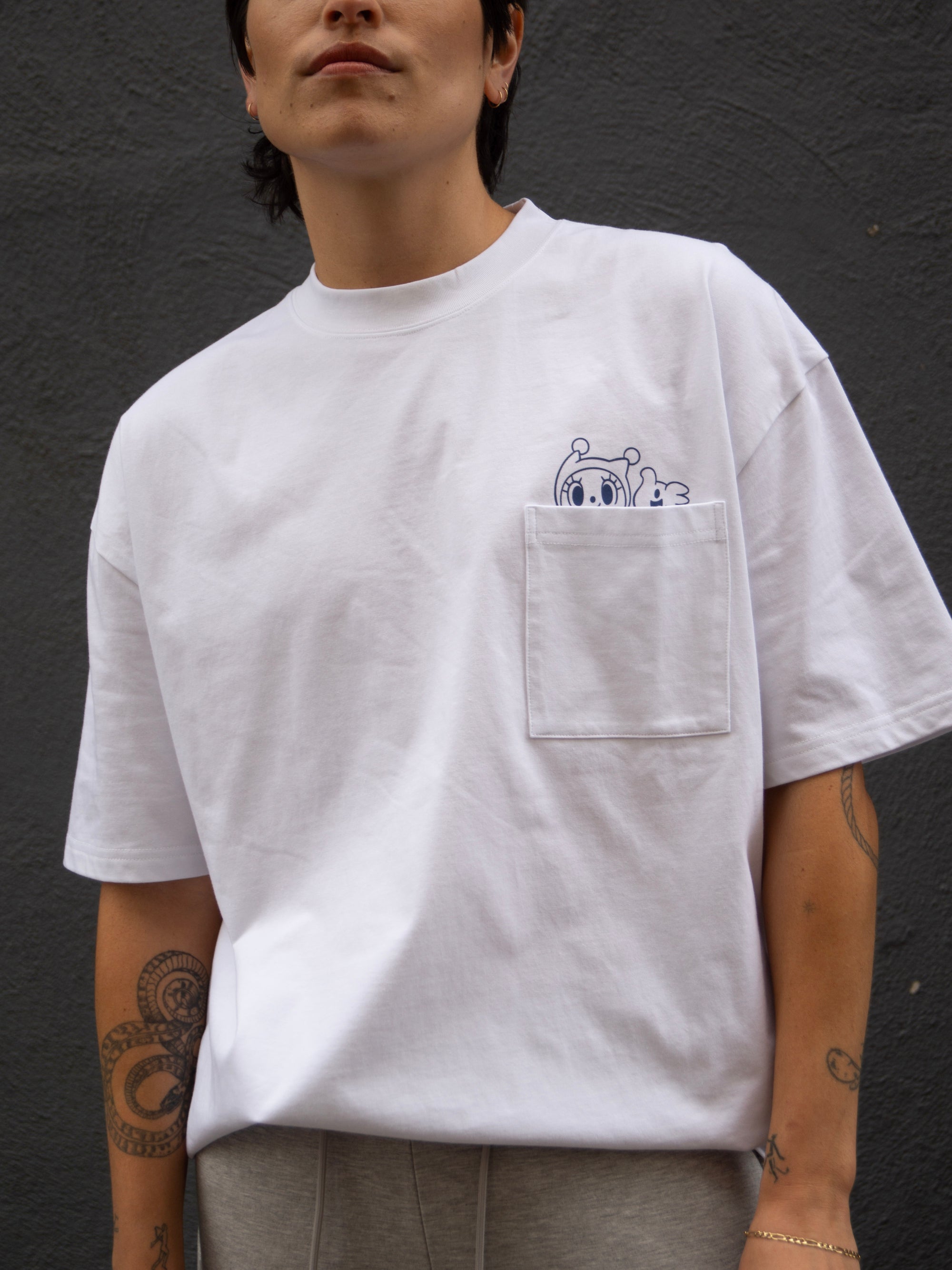 Grocery x Greenie&Elfie Mobile Softee Graphic Pocket Tee