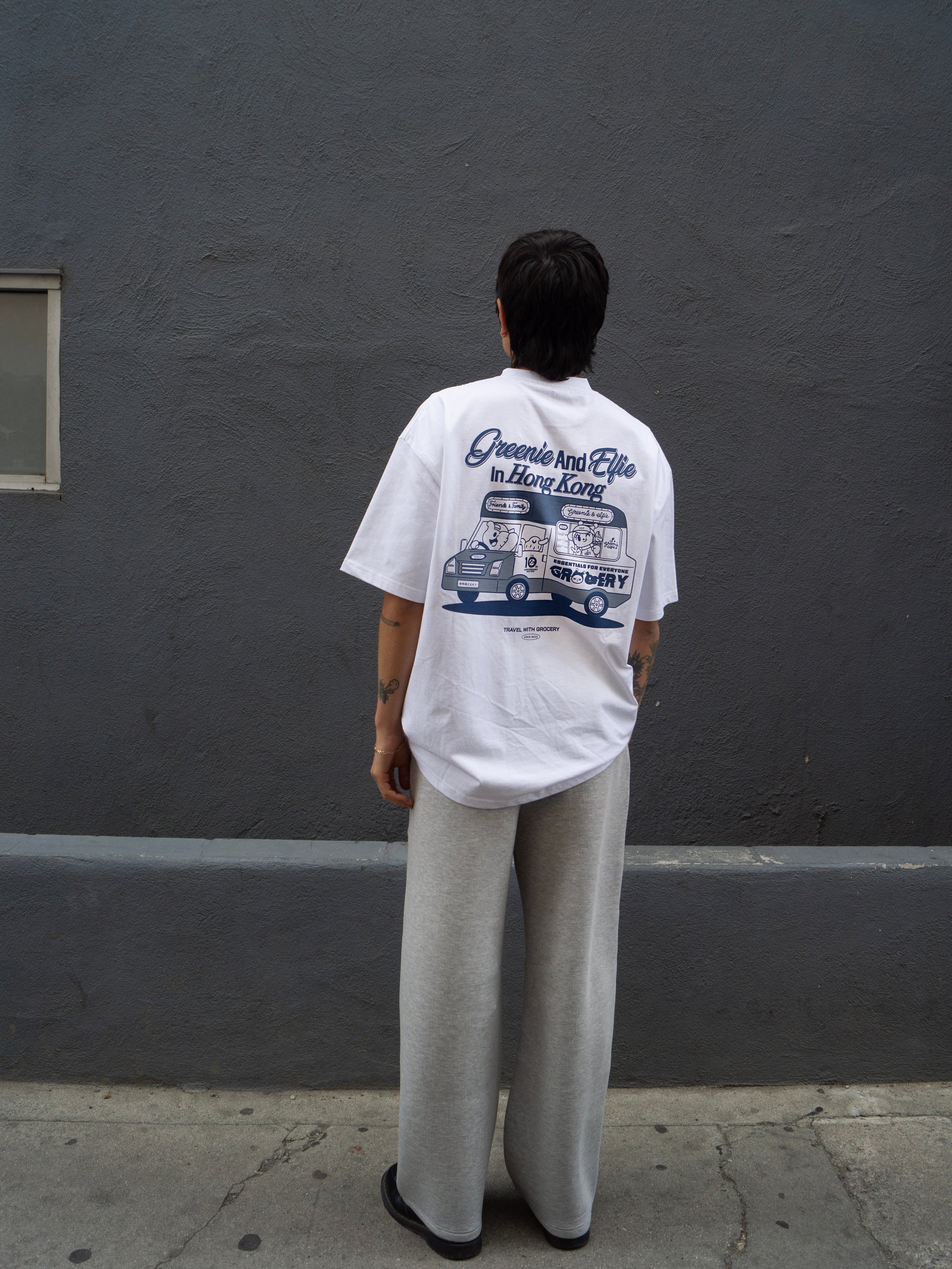 Grocery x Greenie&Elfie Mobile Softee Graphic Pocket Tee