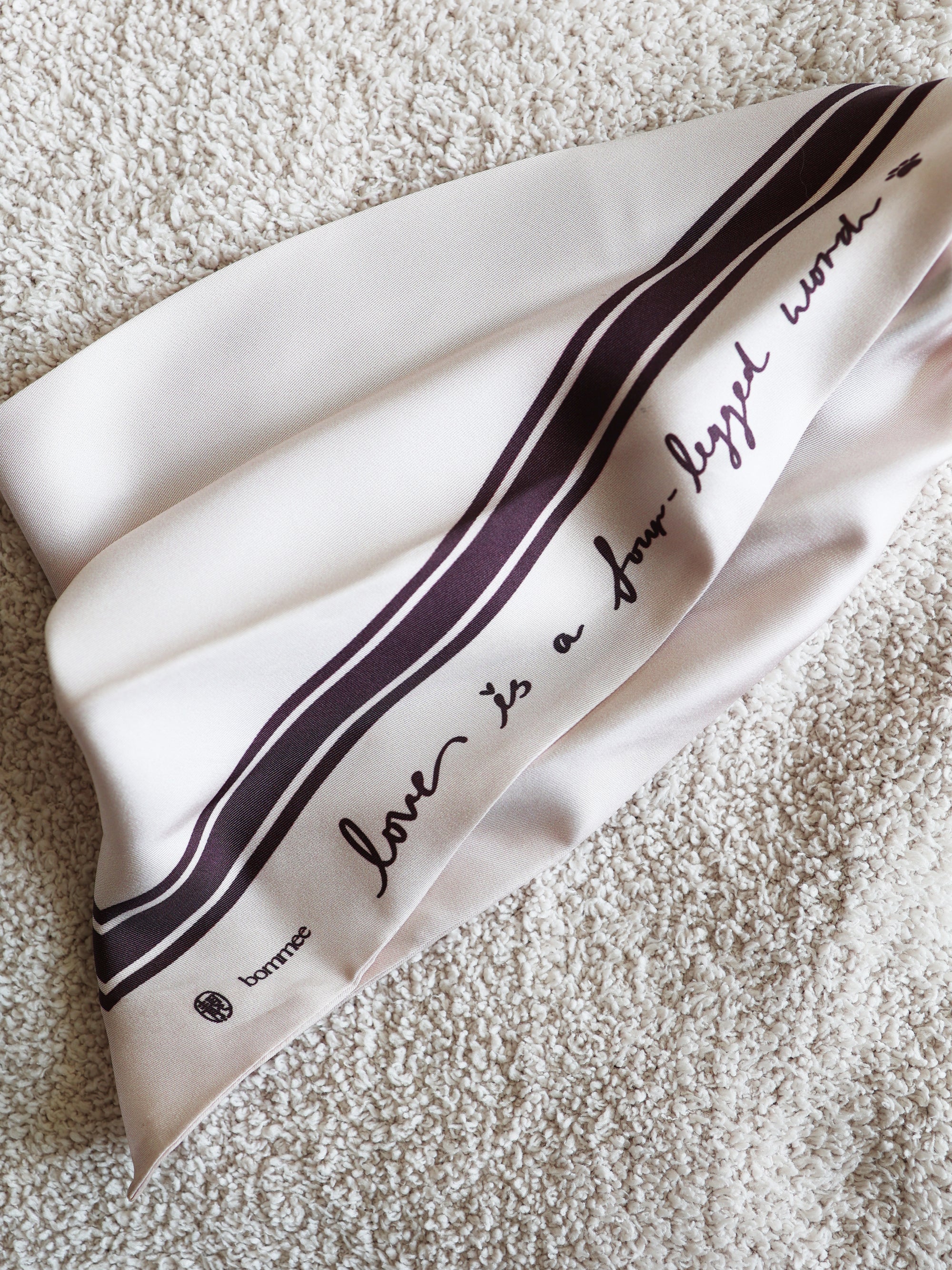 *EXCLUSIVE* LANG x Bommee Silk Pet Bandana