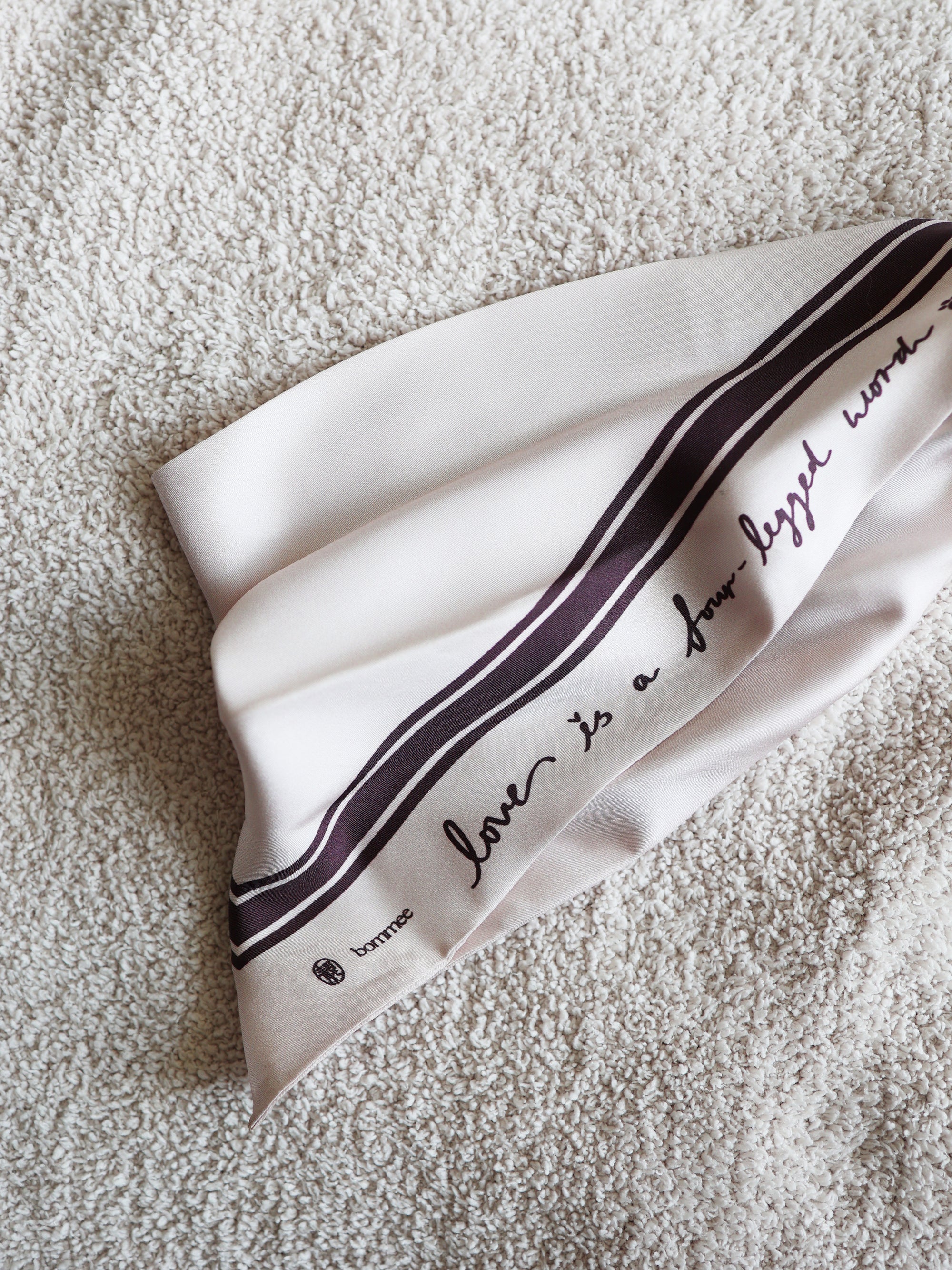 *EXCLUSIVE* LANG x Bommee Silk Pet Bandana